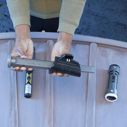 STAR WARS Lightsaber Forge Darksaber Electronic Extendable Black Lightsaber Toy