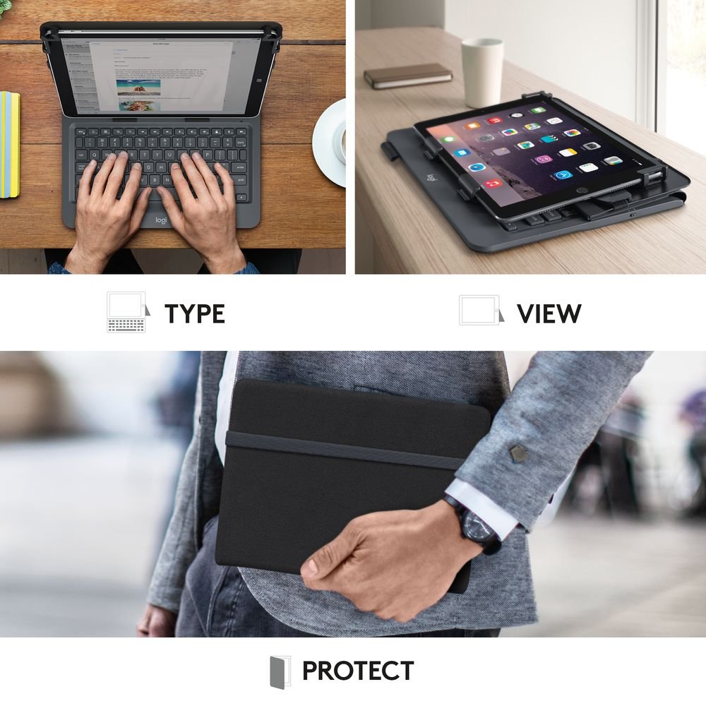 Logitech Universal Folio with Integrated Bluetooth 3.0 Keyboard for 9-10"