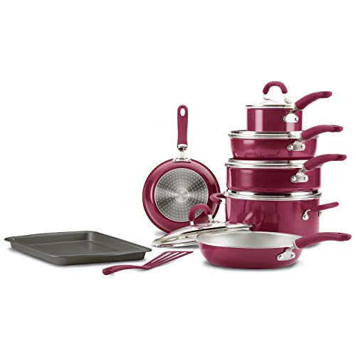 Rachael Ray Create Delicious Nonstick Cookware Induction Pots and Pans Set