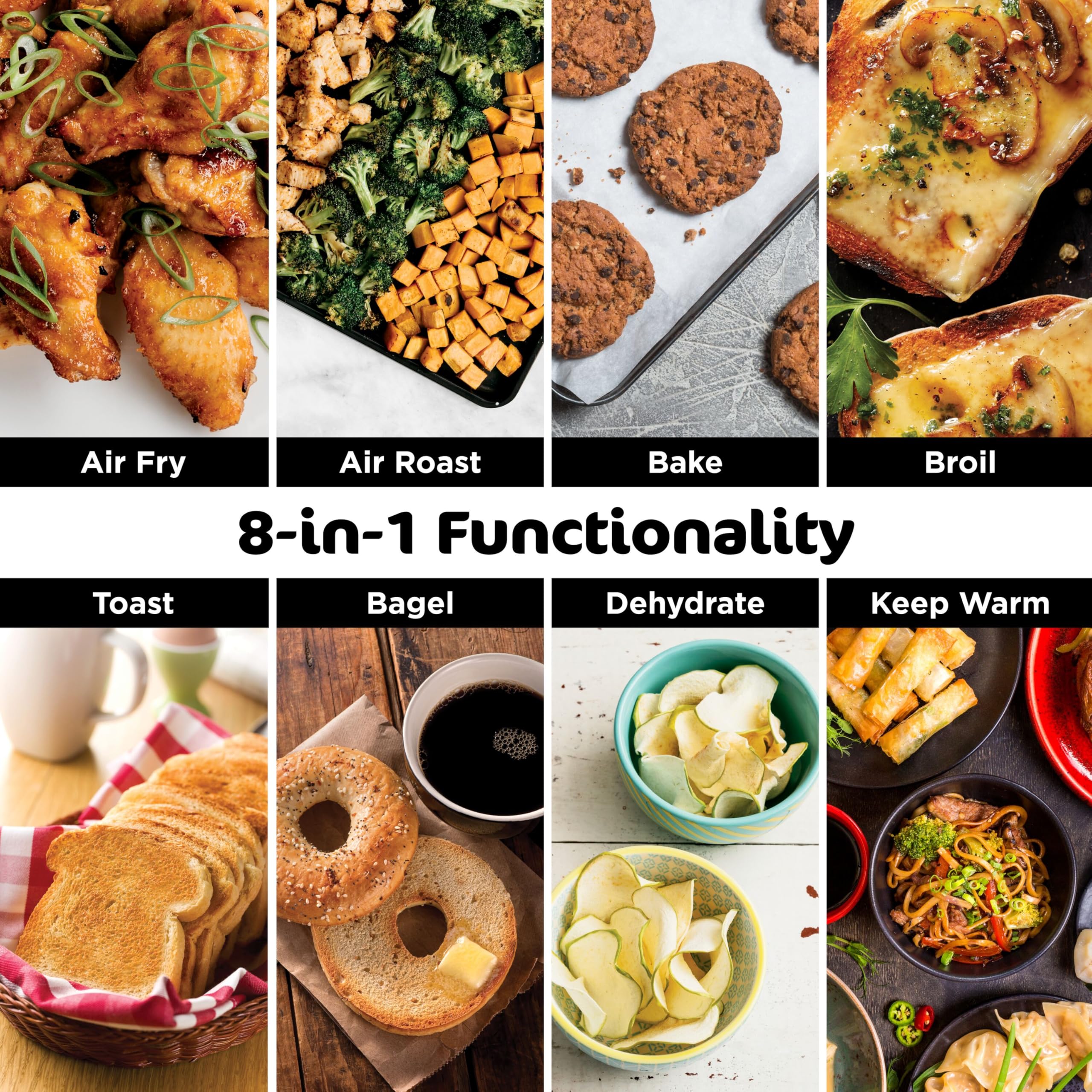 Ninja SP101 Digital Air Fry Countertop Oven with 8-in-1 Functionality