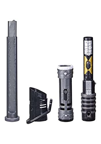STAR WARS Lightsaber Forge Darksaber Electronic Extendable Black Lightsaber Toy