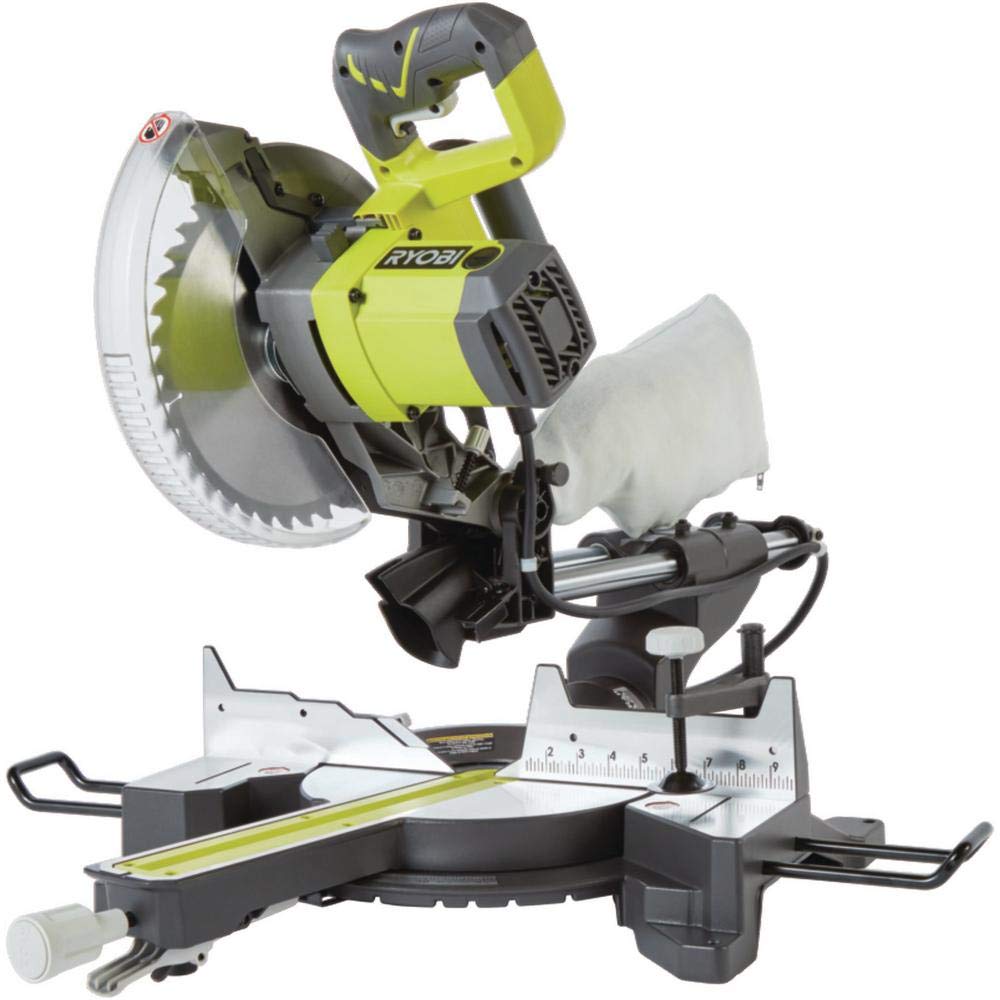 Ryobi 15 AMP 10 in. Corded Sliding Compound Miter Saw