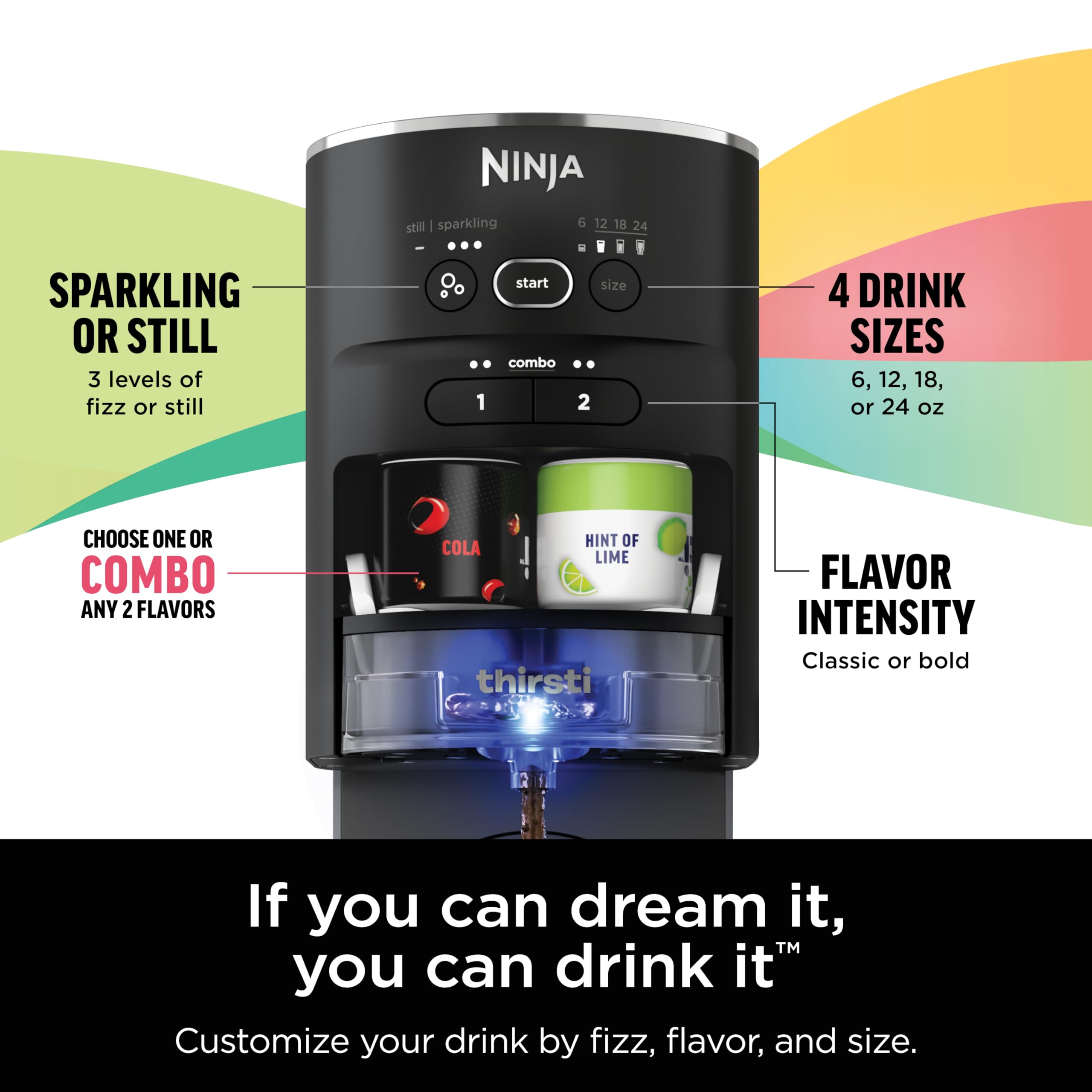 Ninja Thirsti Drink System, Soda Maker