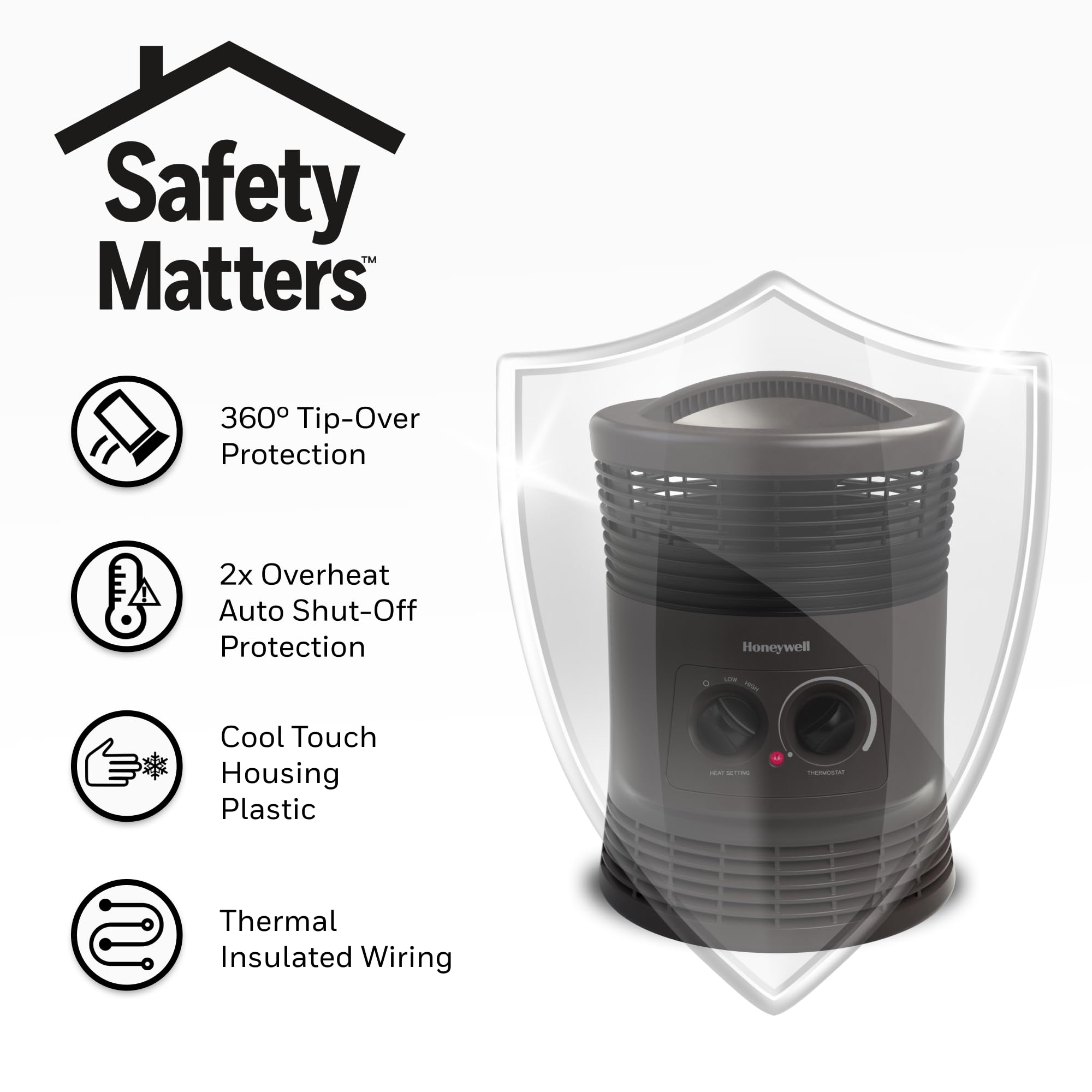 Honeywell HHF360V 360 Degree Surround Fan Forced Heater