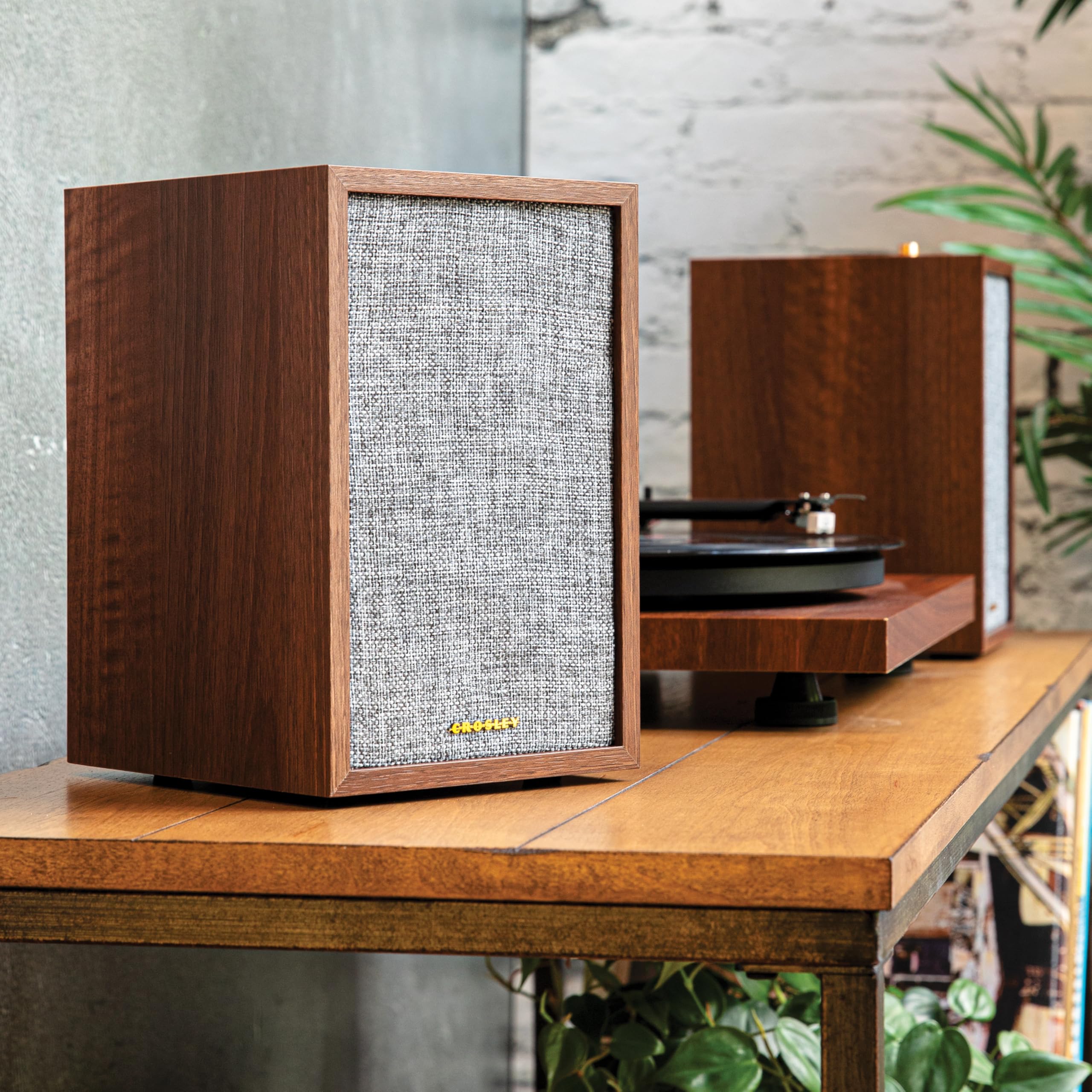 Crosley S200A 4" Active Powered Bluetooth Stereo Speakers