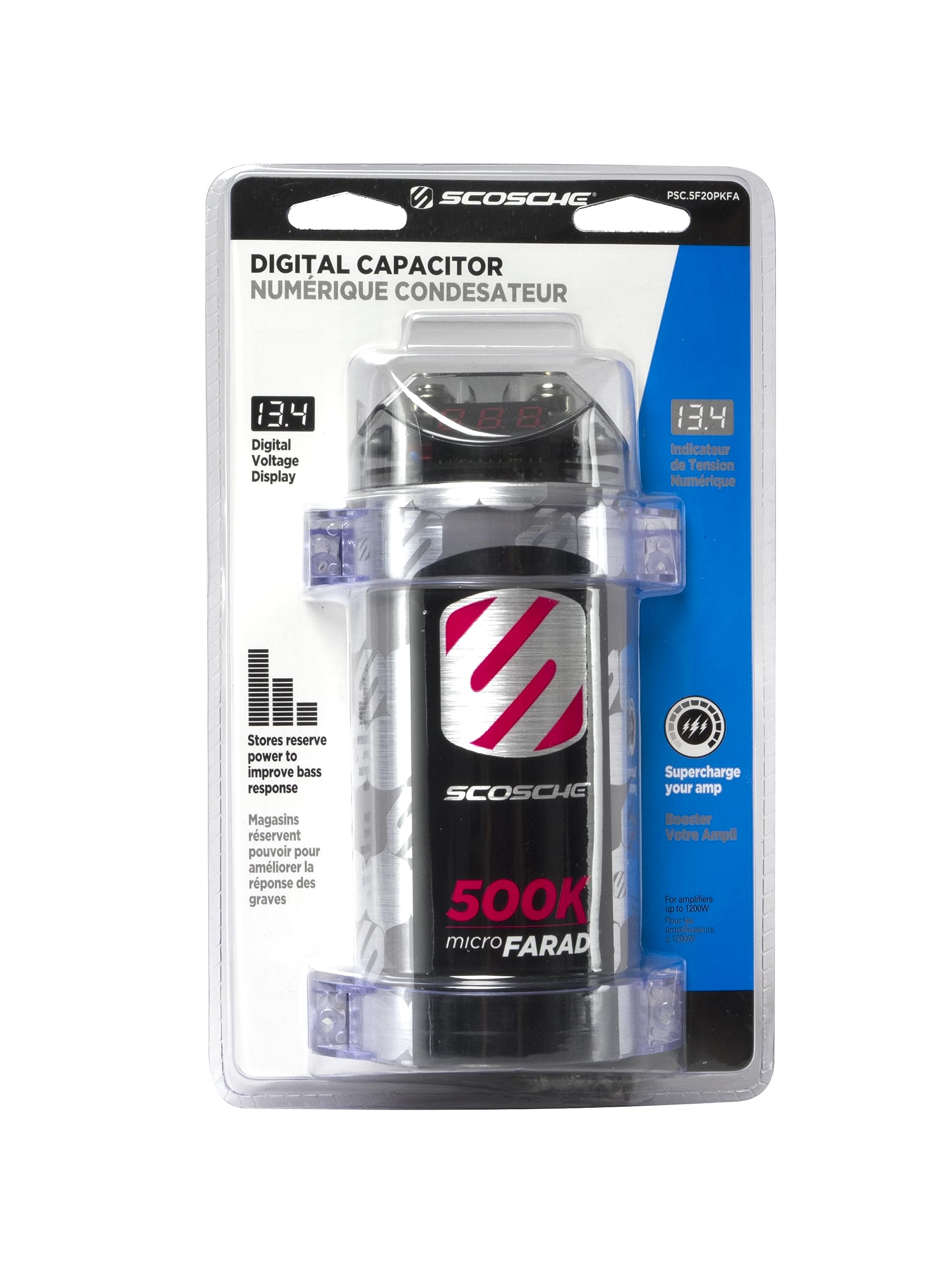 Scosche PSC.5 ½ Farad 500K Micro Digital Power Capacitor