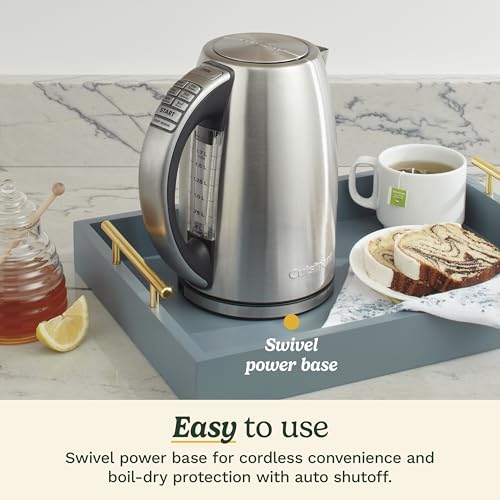 Cuisinart PerfecTemp 1.7-Liter Electric Kettle Cordless Electric Tea Kettle