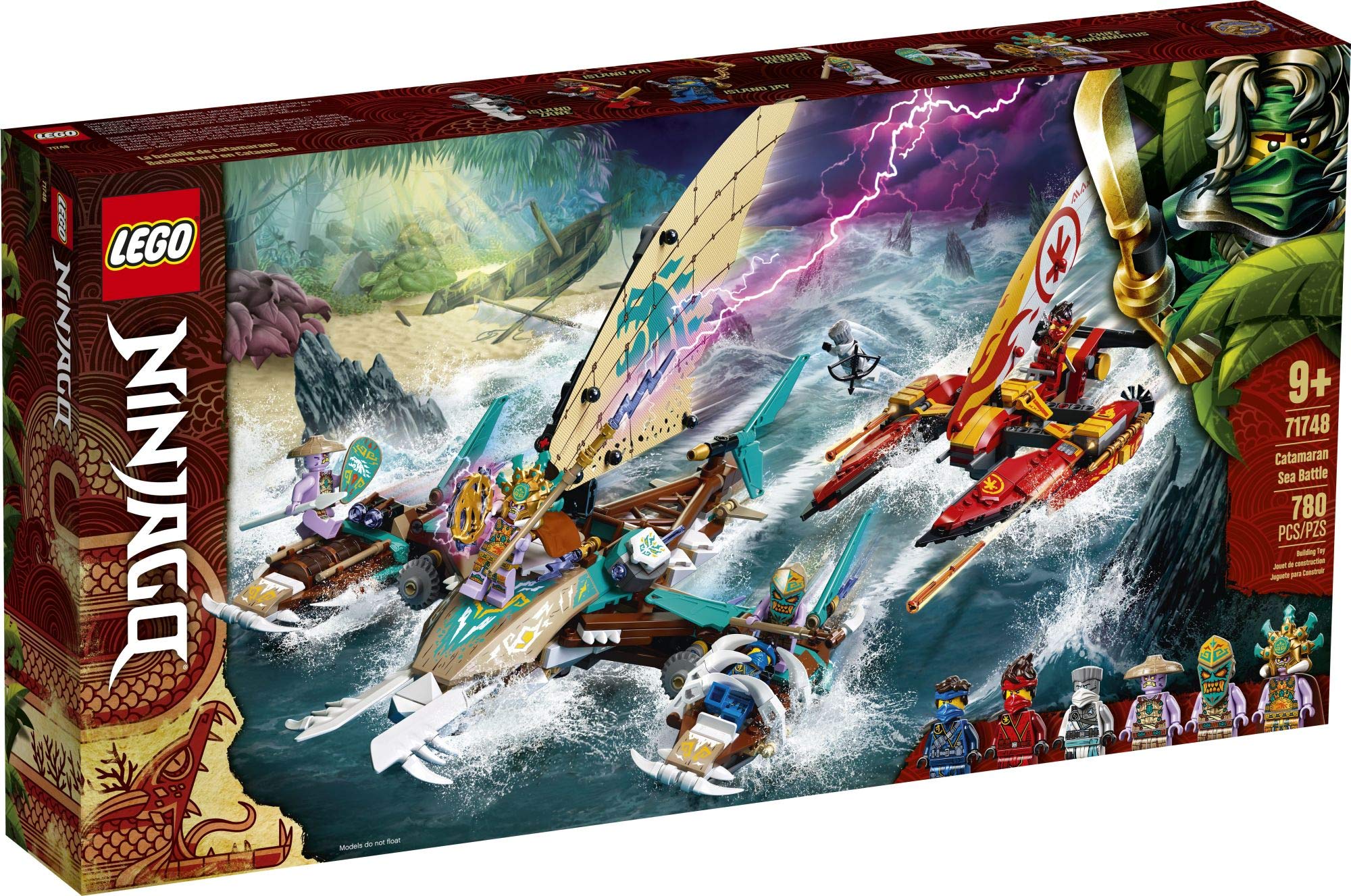 Lego NINJAGO Catamaran Sea Battle 71748 (780 Pieces)