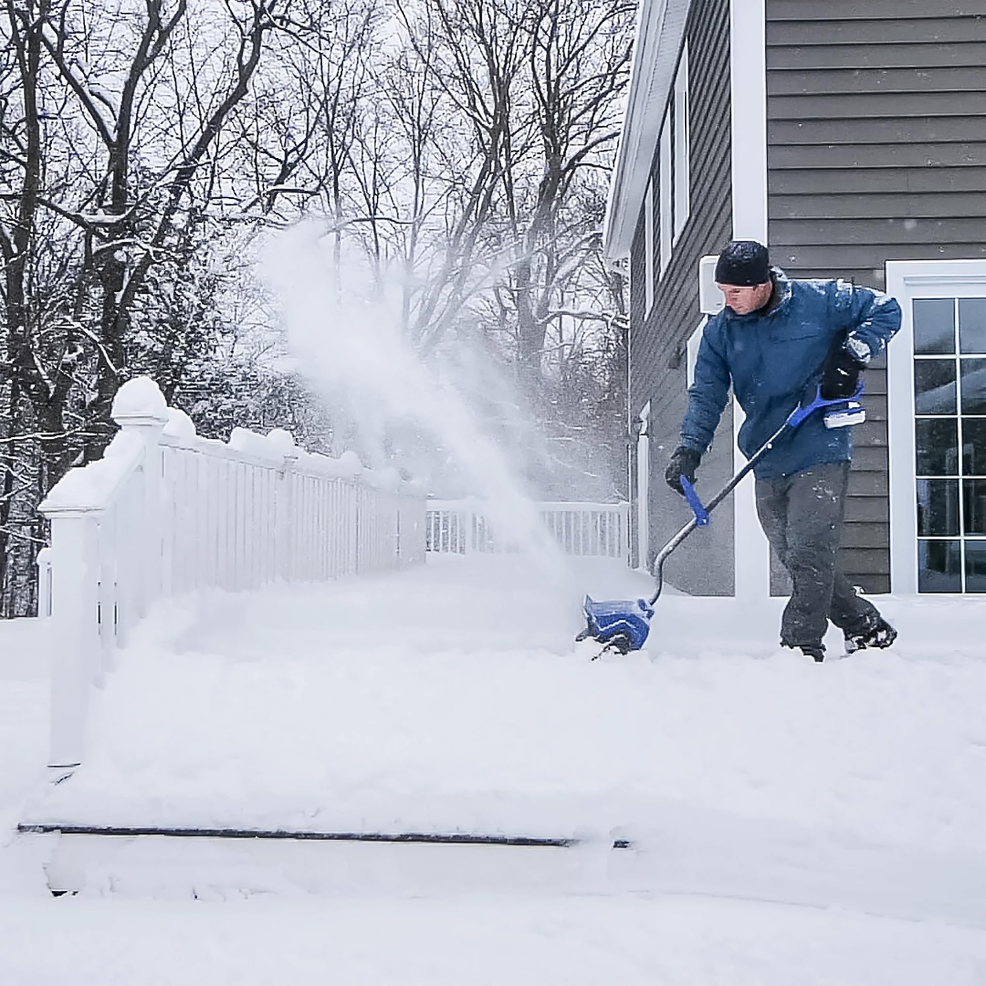 Snow Joe 24V Cordless Electric Shovel Kit w/Battery & Charger, 13″ Clearing Width, 400W Motor