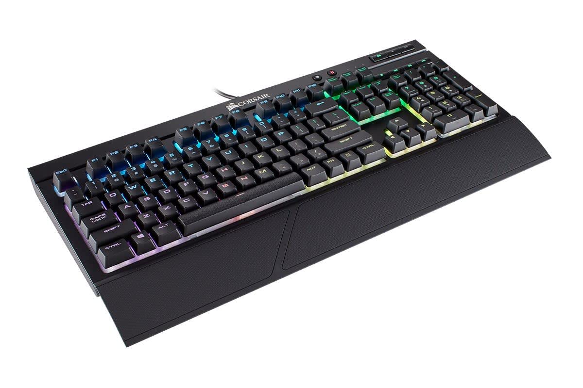 CORSAIR - K68 RGB Mechanical Gaming Keyboard RGB Backlit Cherry MX Red Switch - Black