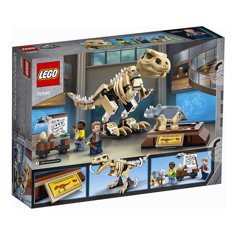 LEGO Jurassic World T. rex Dinosaur Fossil Exhibition 76940 (198 Pieces)