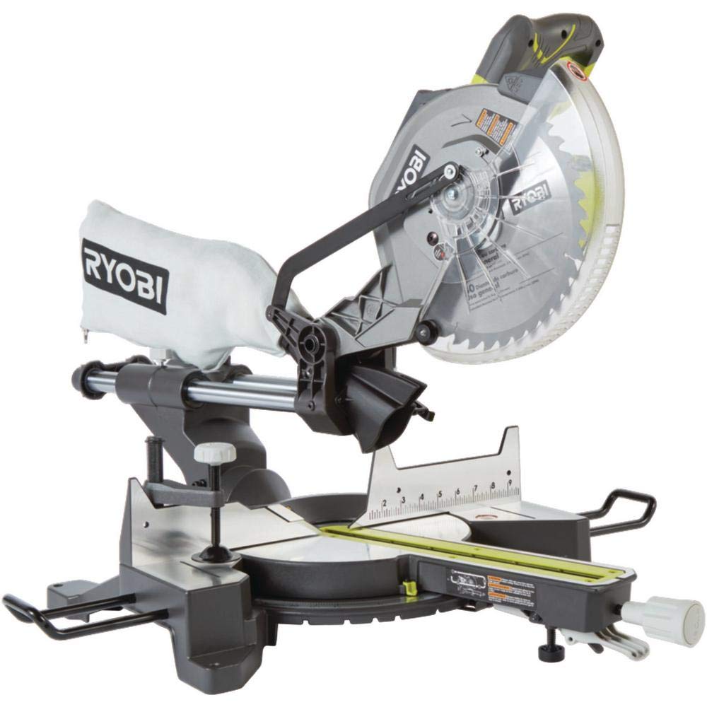 Ryobi 15 AMP 10 in. Corded Sliding Compound Miter Saw