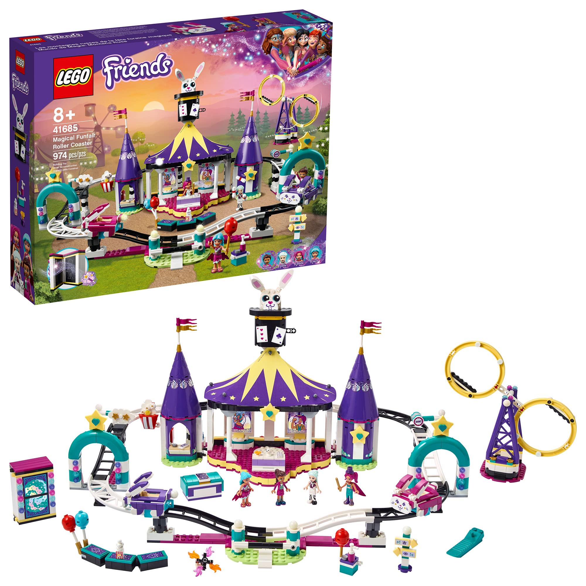 Lego Friends Magical Funfair Roller Coaster 41685 (974 Pieces)