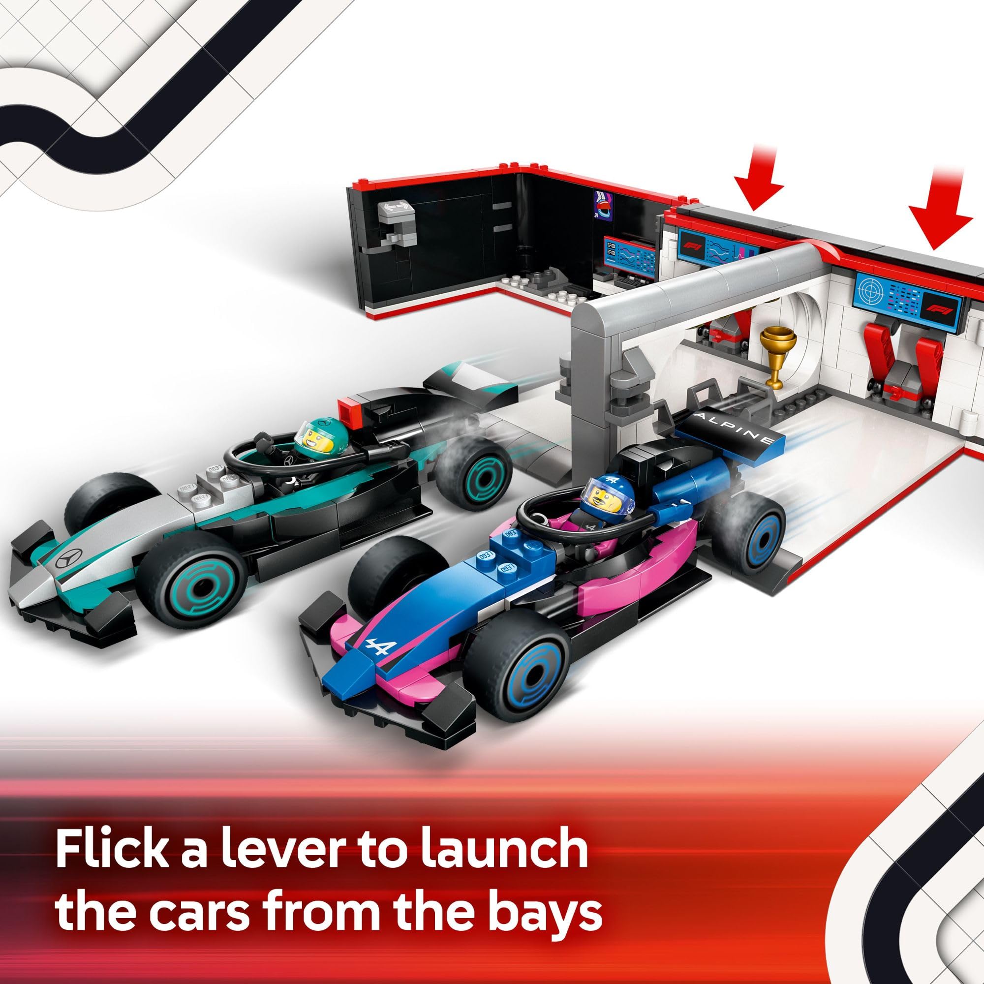 LEGO City F1 Garage & Mercedes 60444