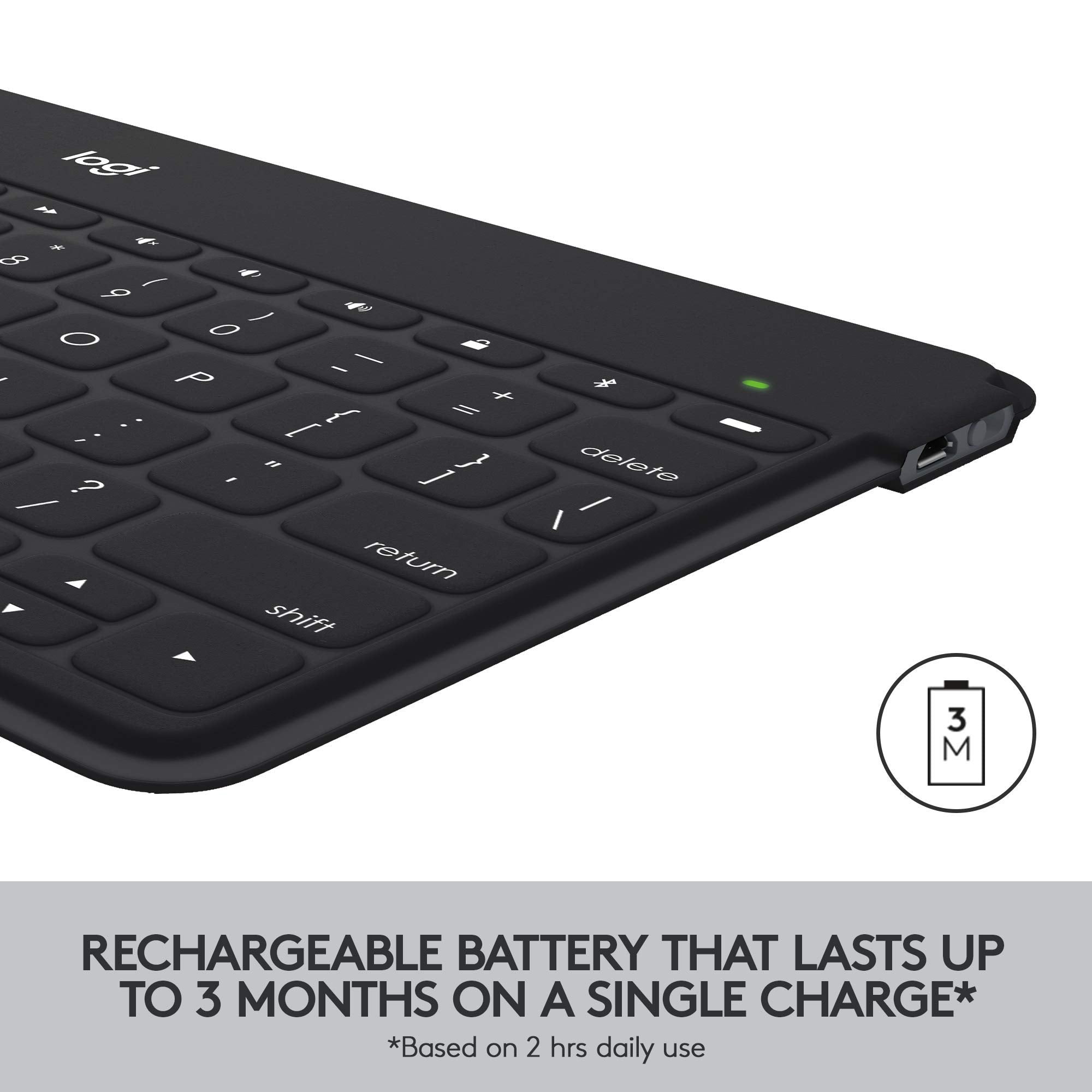 Logitech Keys-to-Go Super-Slim and Super-Light Bluetooth Keyboard