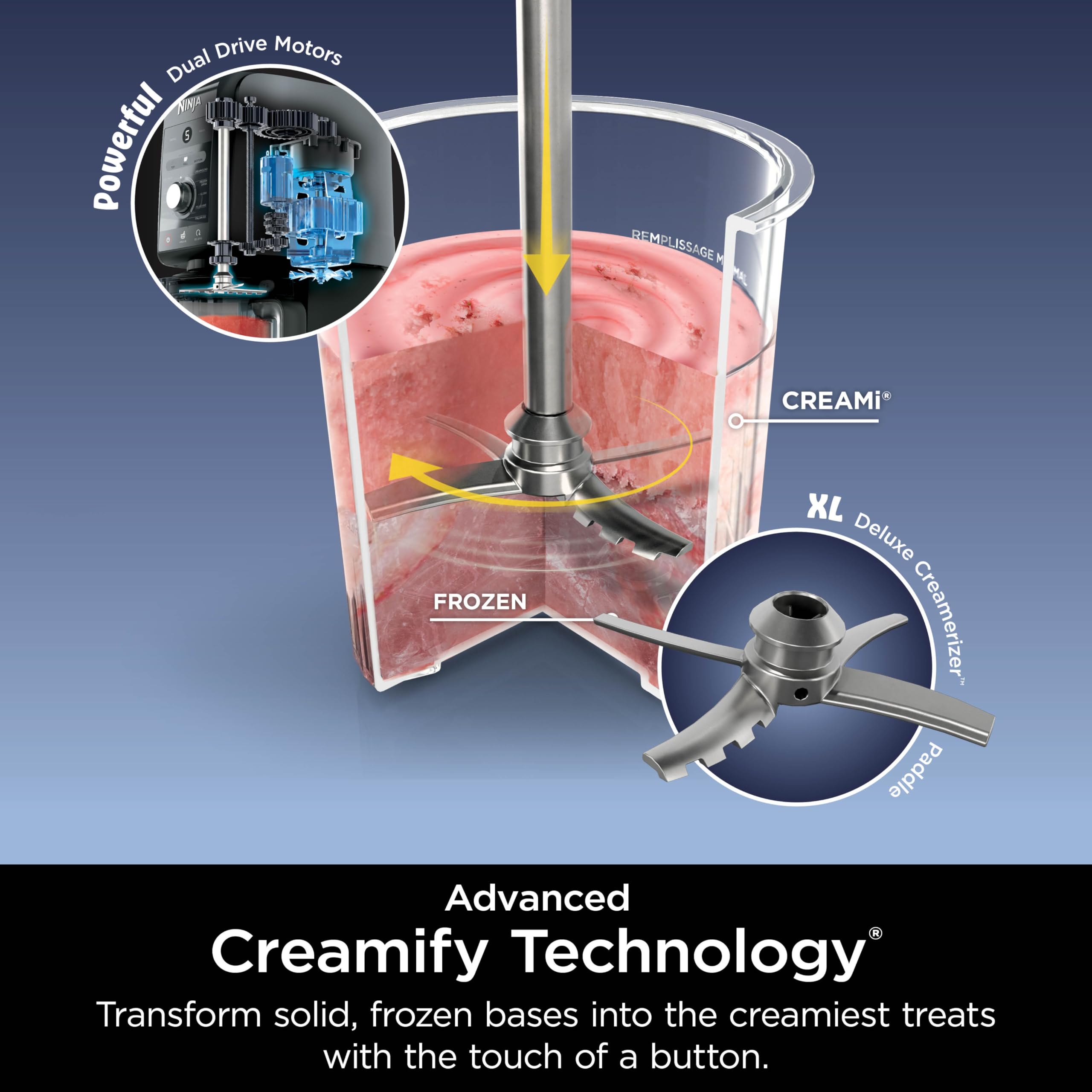 Ninja CREAMi Deluxe Ice Cream & Frozen Treat Maker 11 in 1