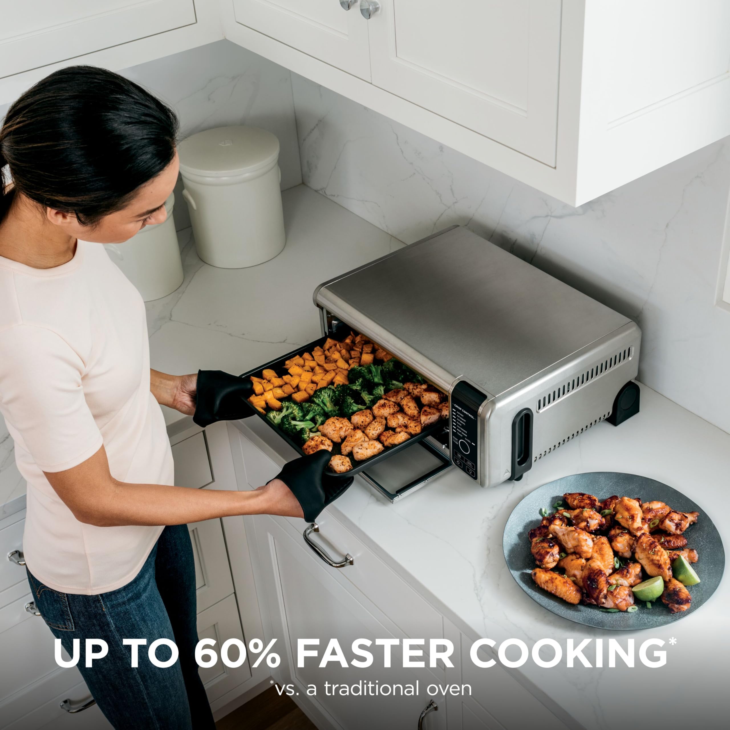 Ninja SP101 Digital Air Fry Countertop Oven with 8-in-1 Functionality