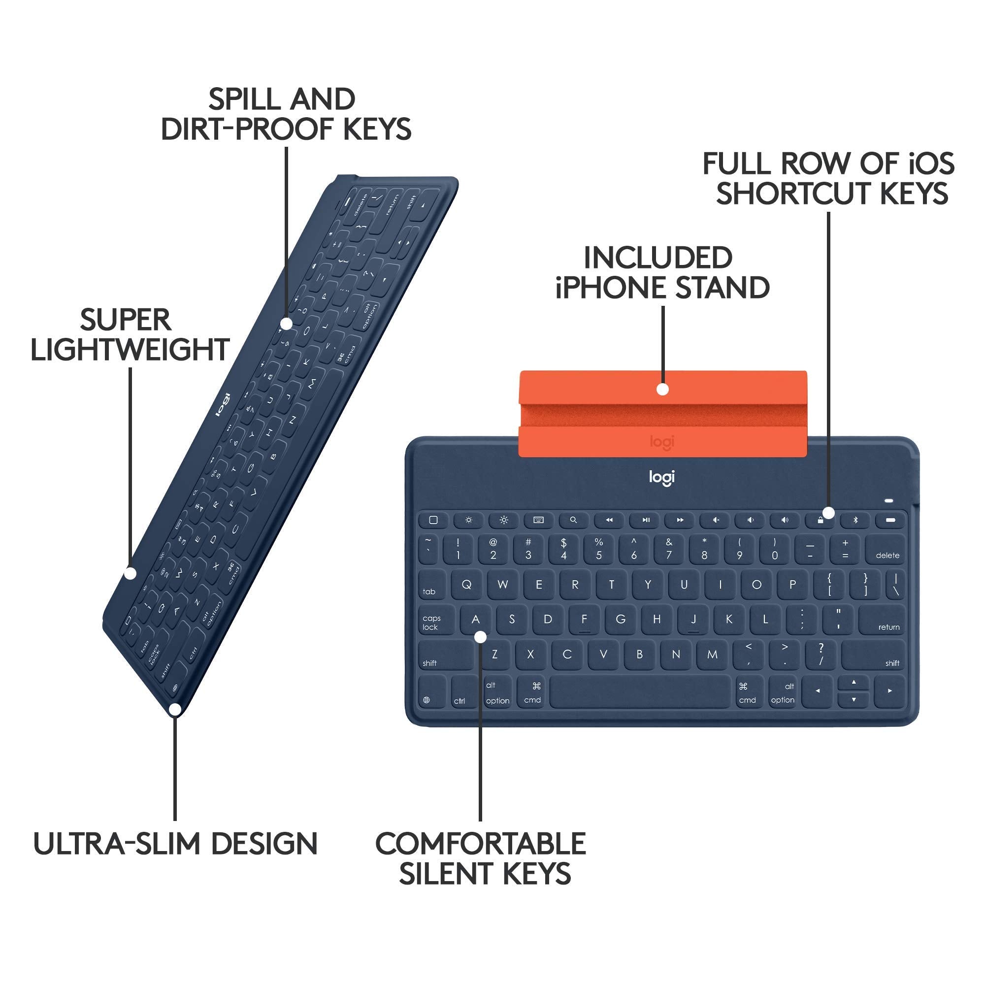 Logitech Keys-to-Go Super-Slim and Super-Light Bluetooth Keyboard