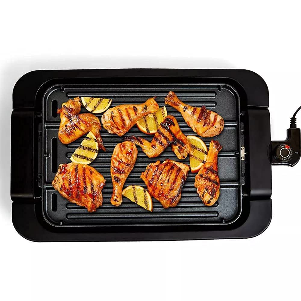 PowerXL Premium Indoor Electric Grill, Smokeless BBQ, Multi-Purpose Countertop Griddle, Authentic Grill Marks, Dishwasher-Safe, Non-Stick Coating, Rapid Heat