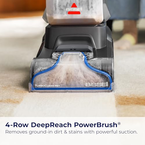 BISSELL TurboClean, Upright Carpet Cleaner, Pro Max Clean & Protect + Oxy Urine Eliminator Formula Included