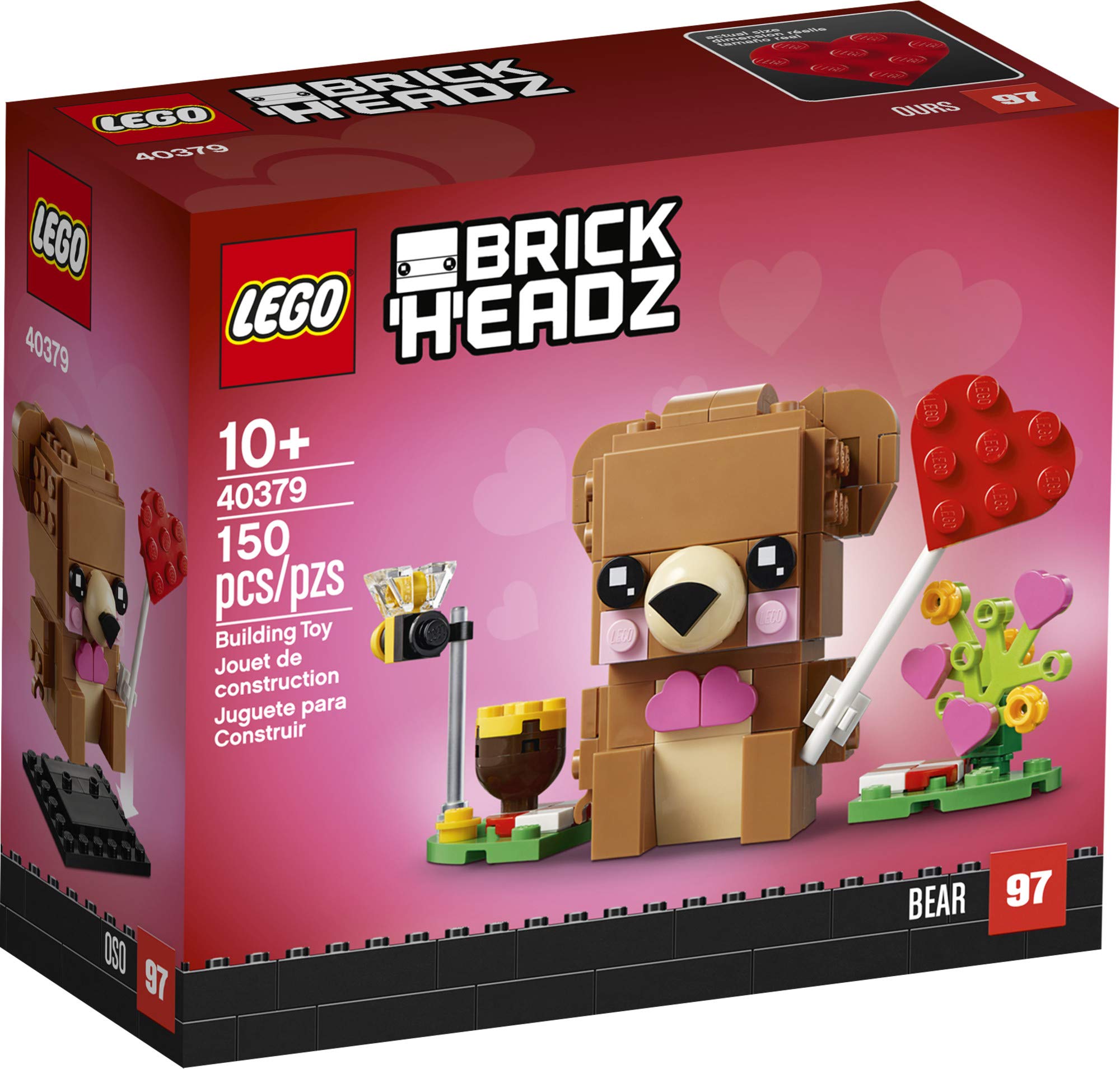 LEGO BrickHeadz Valentine's Bear 40379 (150 Pieces)