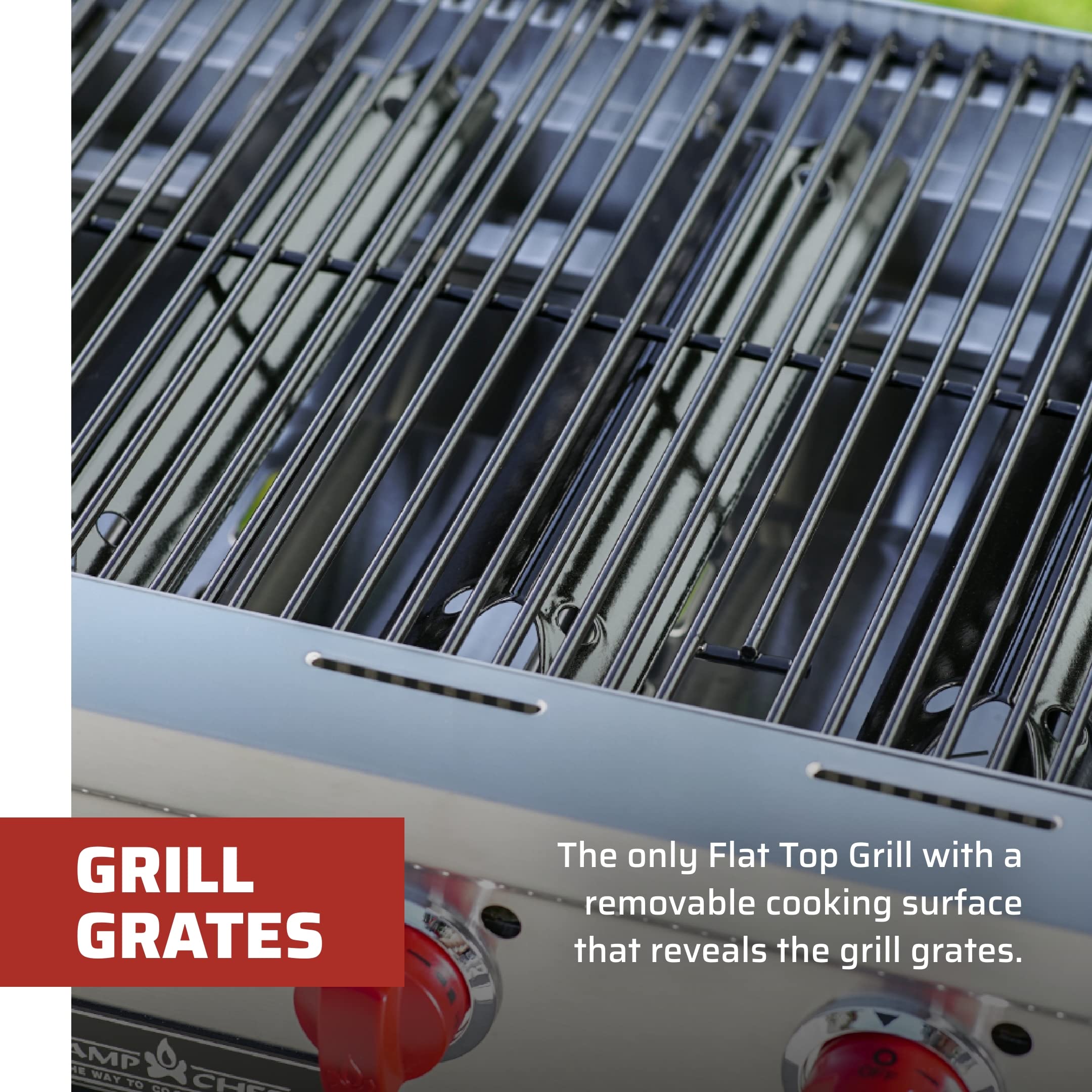 Camp Chef FTG600 Flat Top Propane Grill and Griddle with Side Shelves