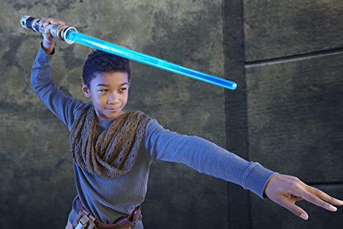 STAR WARS Lightsaber Forge OBI-Wan Kenobi Electronic Blue Lightsaber, Customizable Roleplay Toy, Toy for Kids Ages 4 and Up