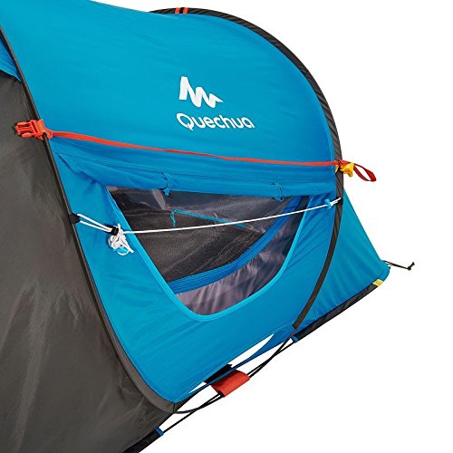 Quechua Waterproof Pop Up Camping Tent 2 Seconds Easy AIR II, 2 Man