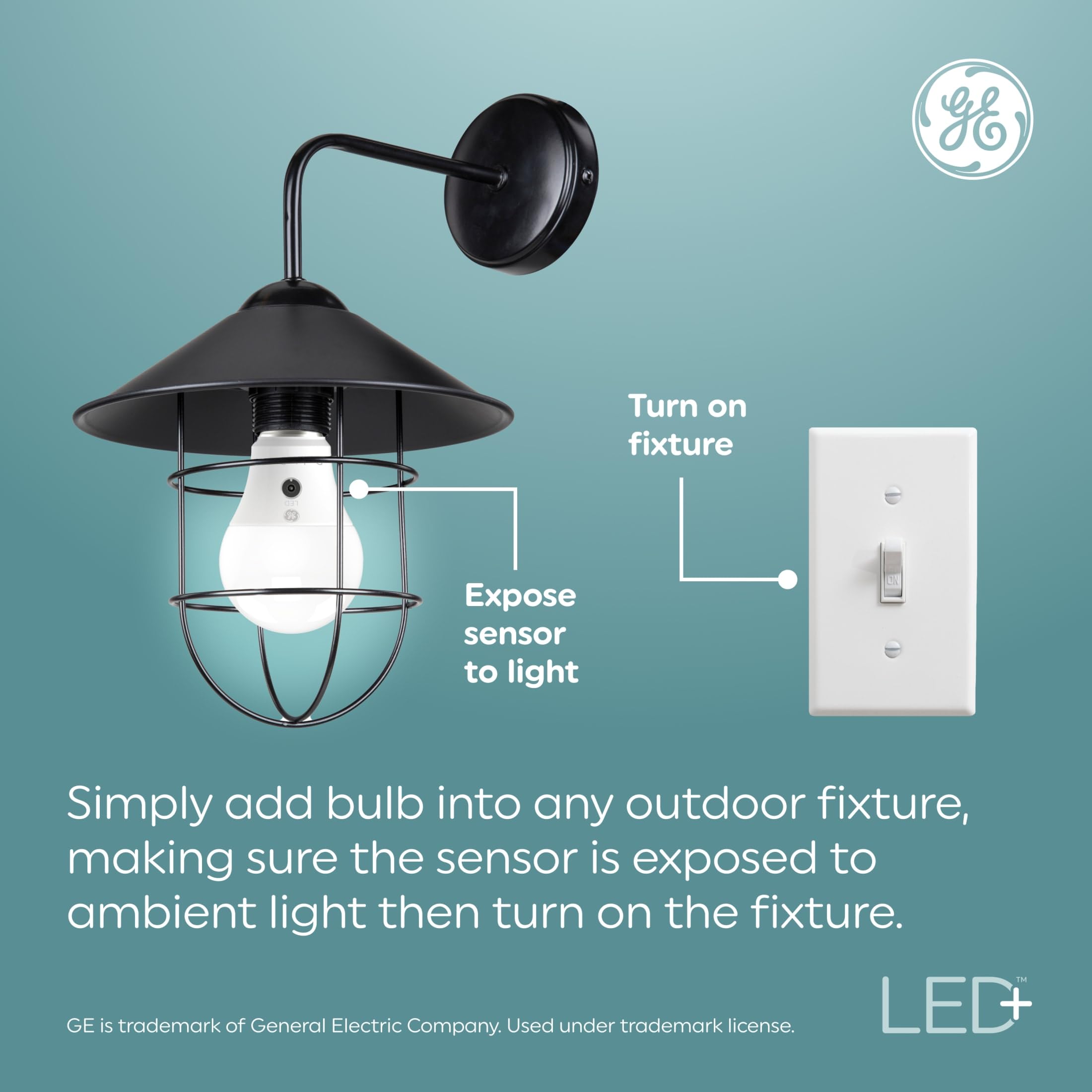 GE LED+ CA11 Dusk to Dawn LED Light Bulbs