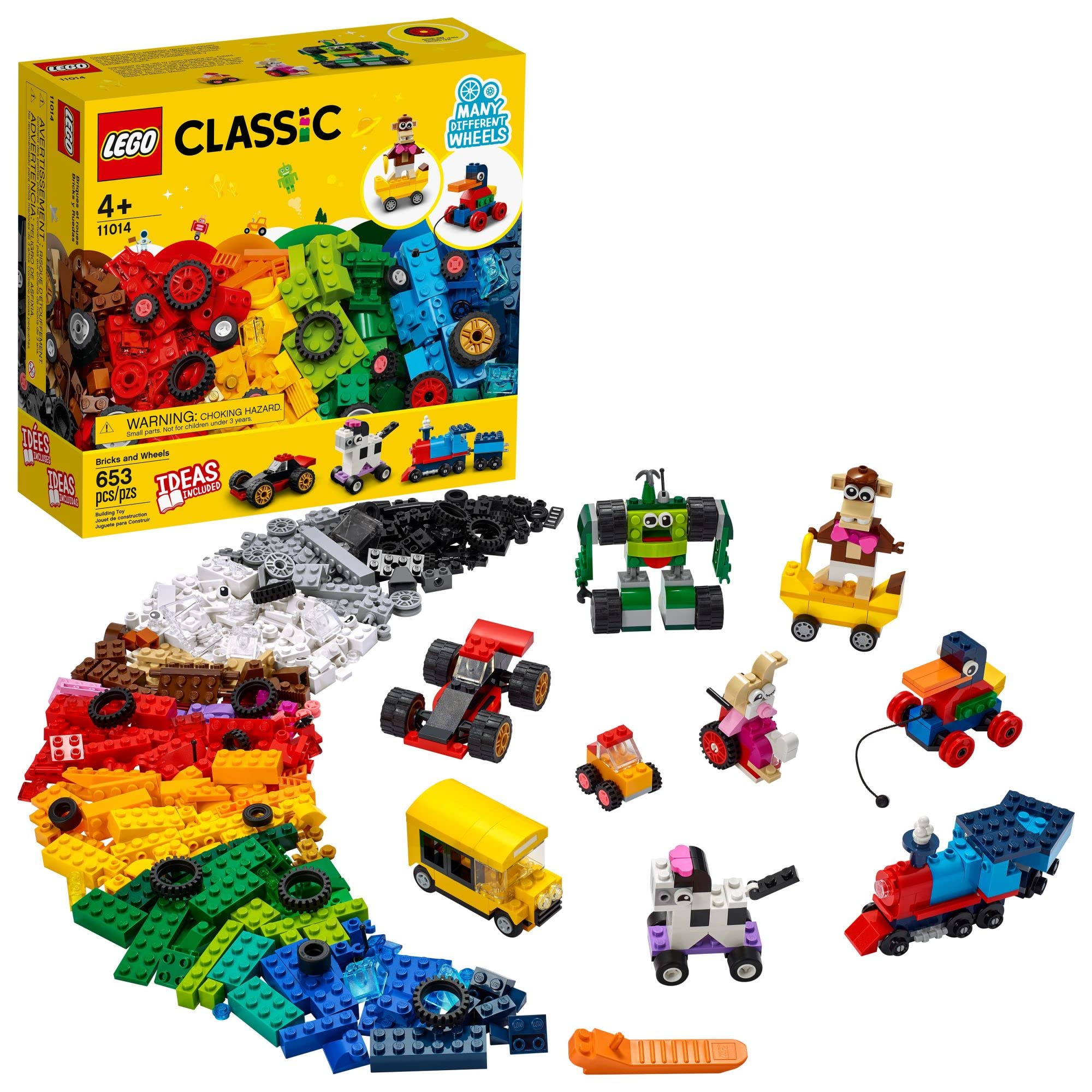 Lego Classic Bricks and Wheels 11014 (653 Pieces)