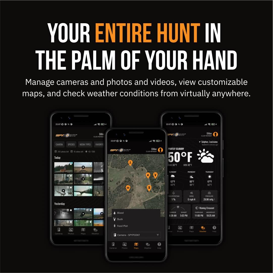 SPYPOINT Flex G-36 Twin Pack Cellular Trail Camera, 36MP Photos and 1080p Videos with Sound, GPS Enabled, Dual-Sim LTE Connectivity