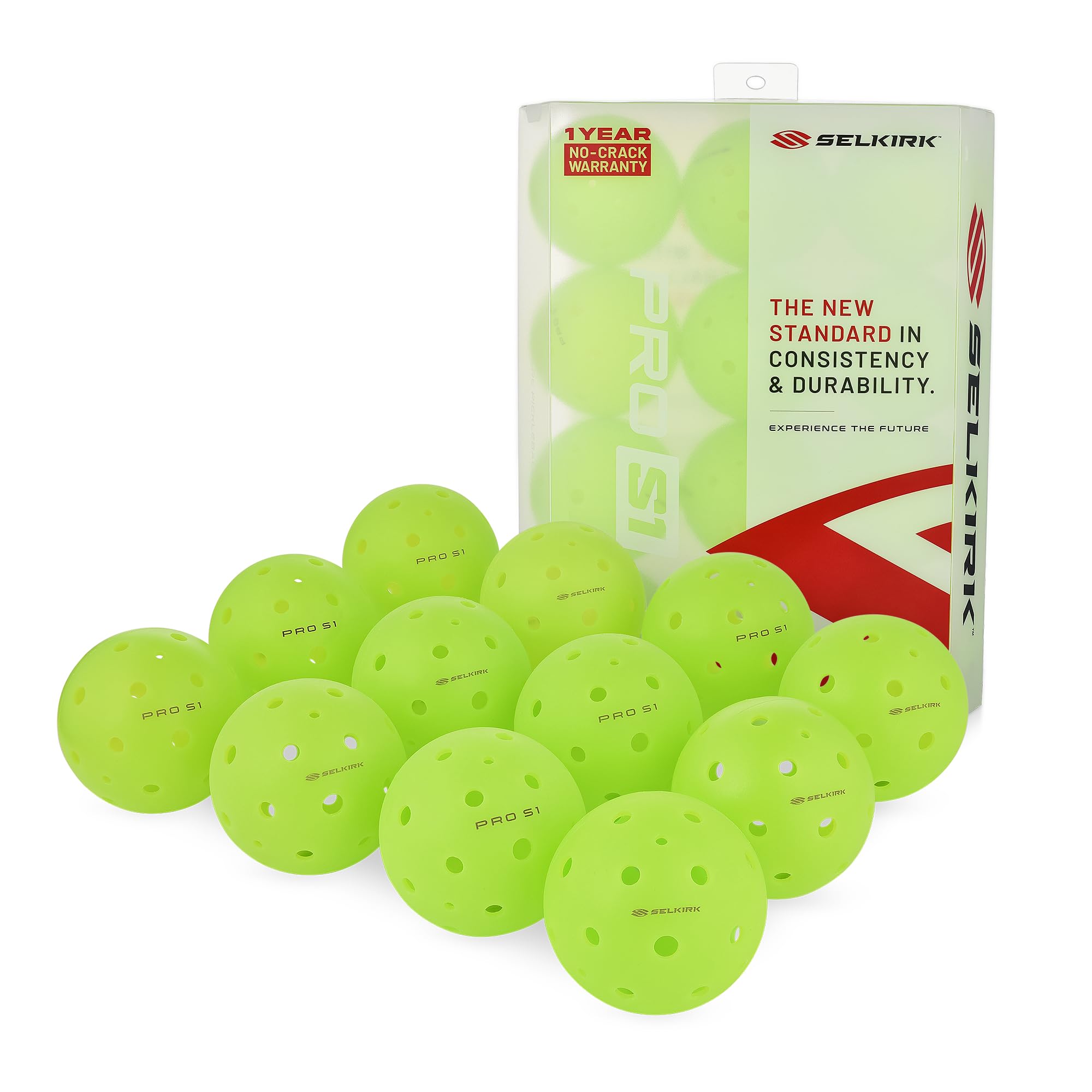 Selkirk Sport Pro S1 Ball 38 Hole Outdoor Pickleball Ballss