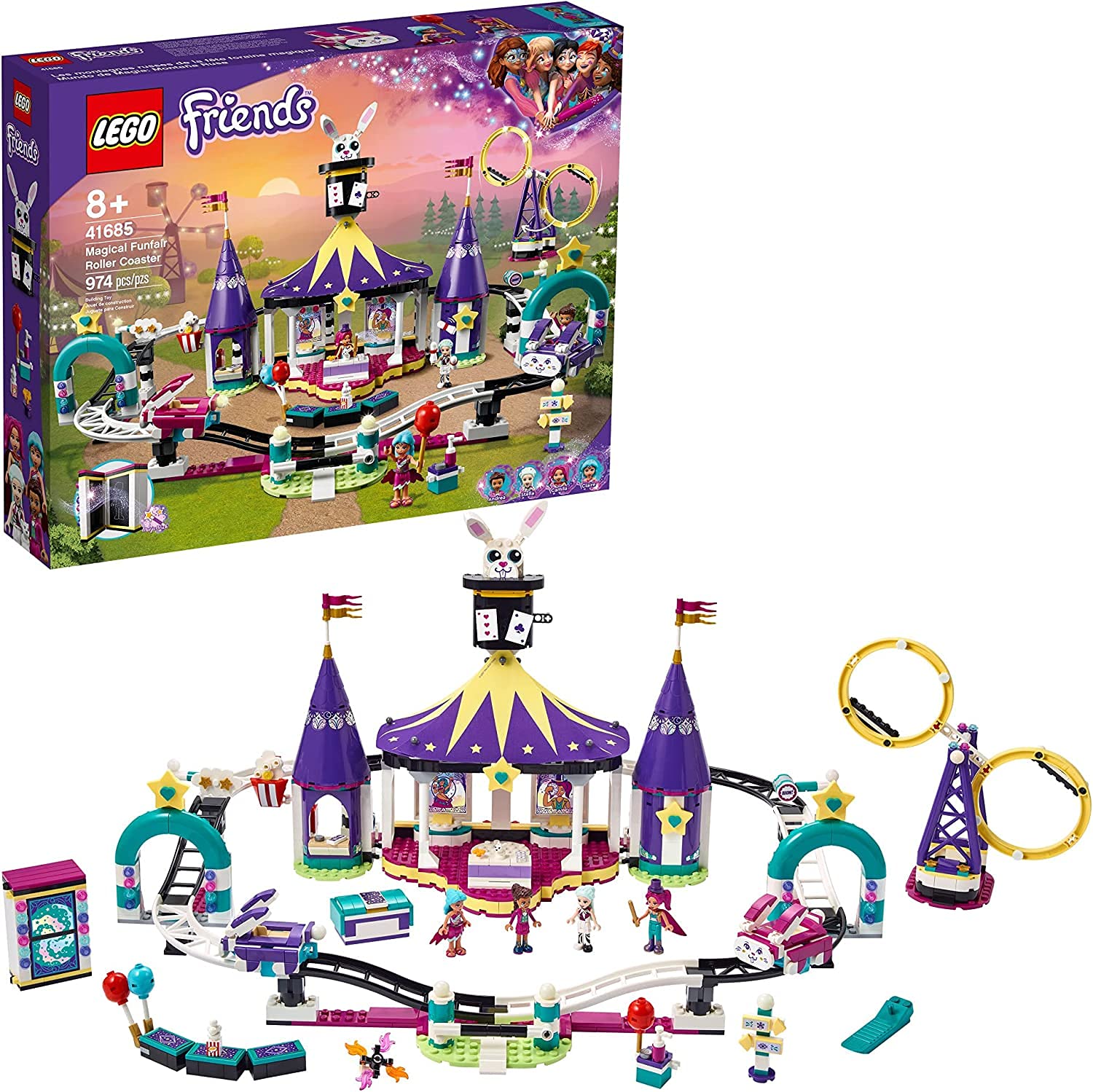 Lego Friends Magical Funfair Roller Coaster 41685 (974 Pieces)