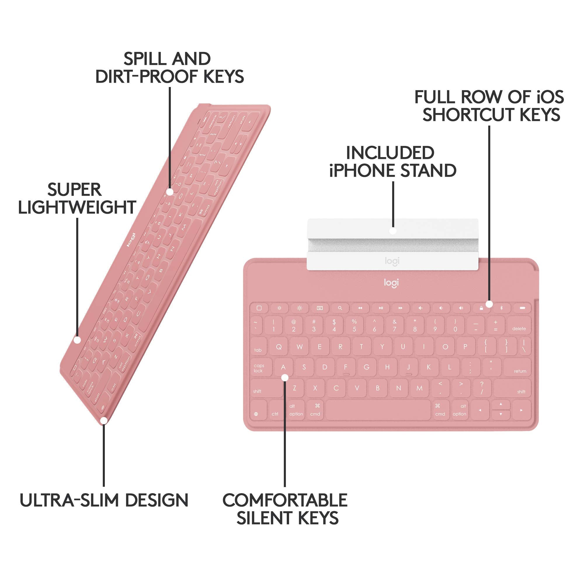 Logitech Keys-to-Go Super-Slim and Super-Light Bluetooth Keyboard