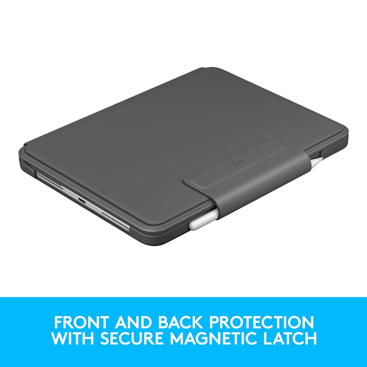 Logitech Slim Folio PRO Backlit Bluetooth Keyboard Case for iPad Pro 12.9-inch (3rd and 4th gen) - Graphite