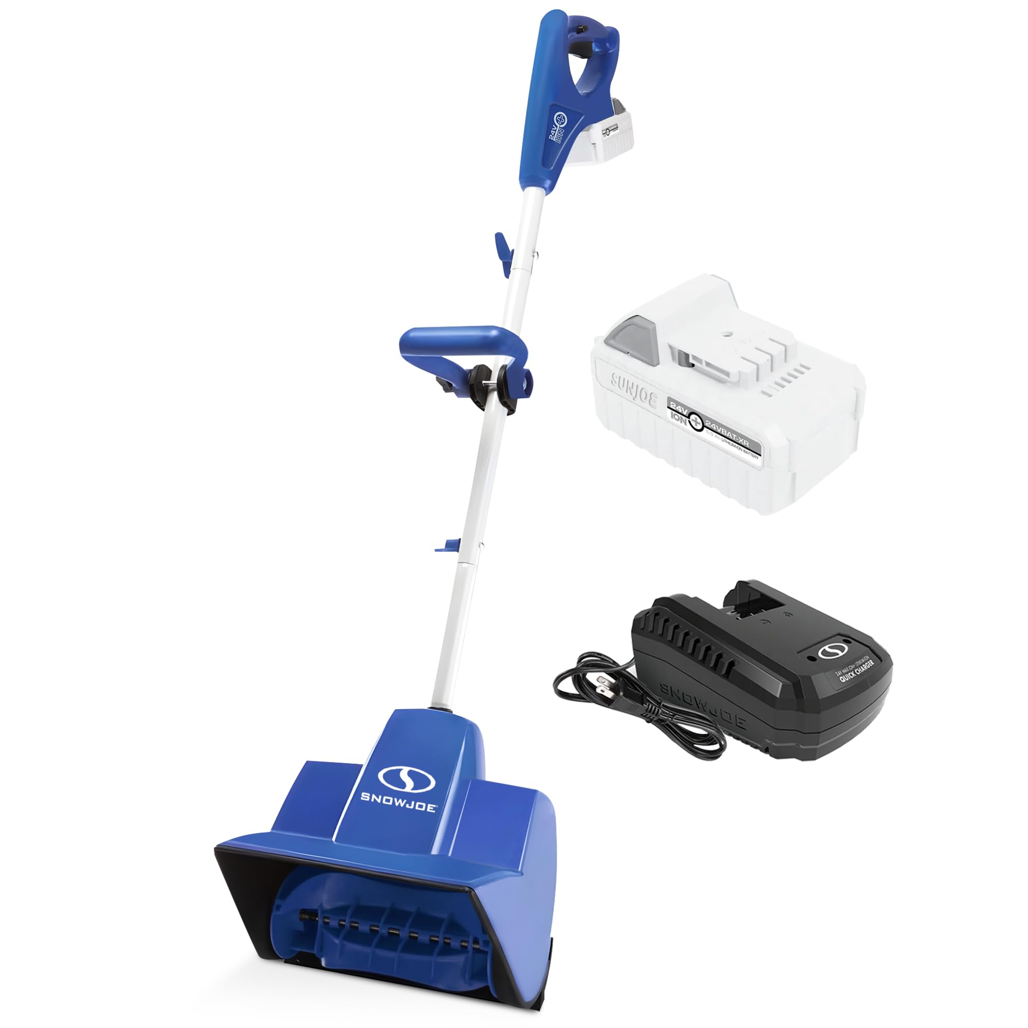 Snow Joe 2 Pack 24 Volt Cordless Snow Shovel Kit for Driveway Snow Removal
