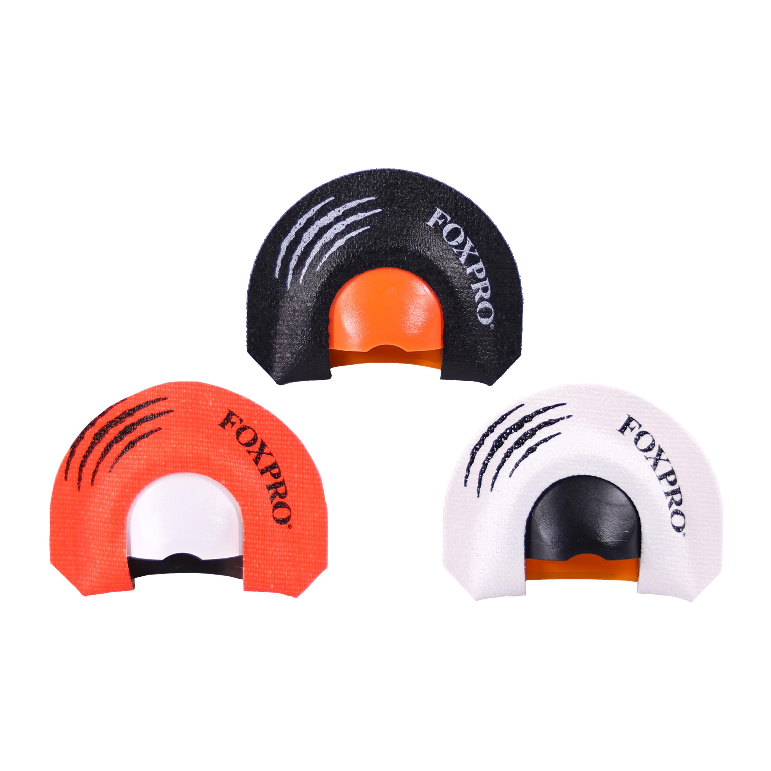 FOXPRO Howler Predator Mouth Call Combo Pack for Coyote Hunting Includes Three Domed Diaphragm Mouth Calls