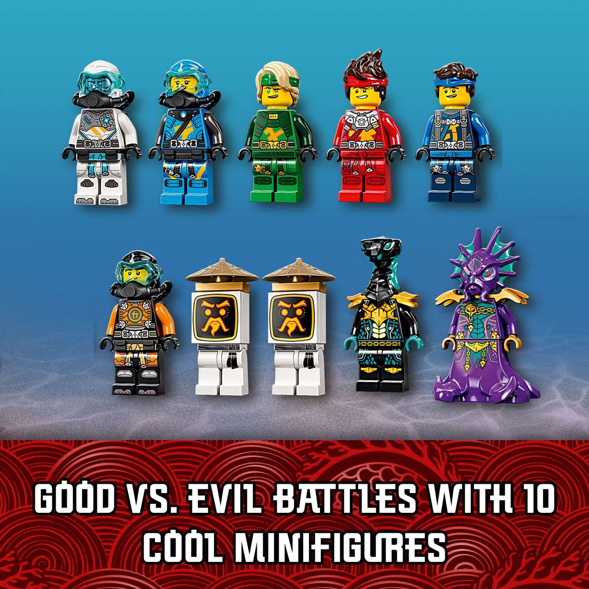 Lego Ninjago Hydro Bounty 71756 (1,159 Pieces)