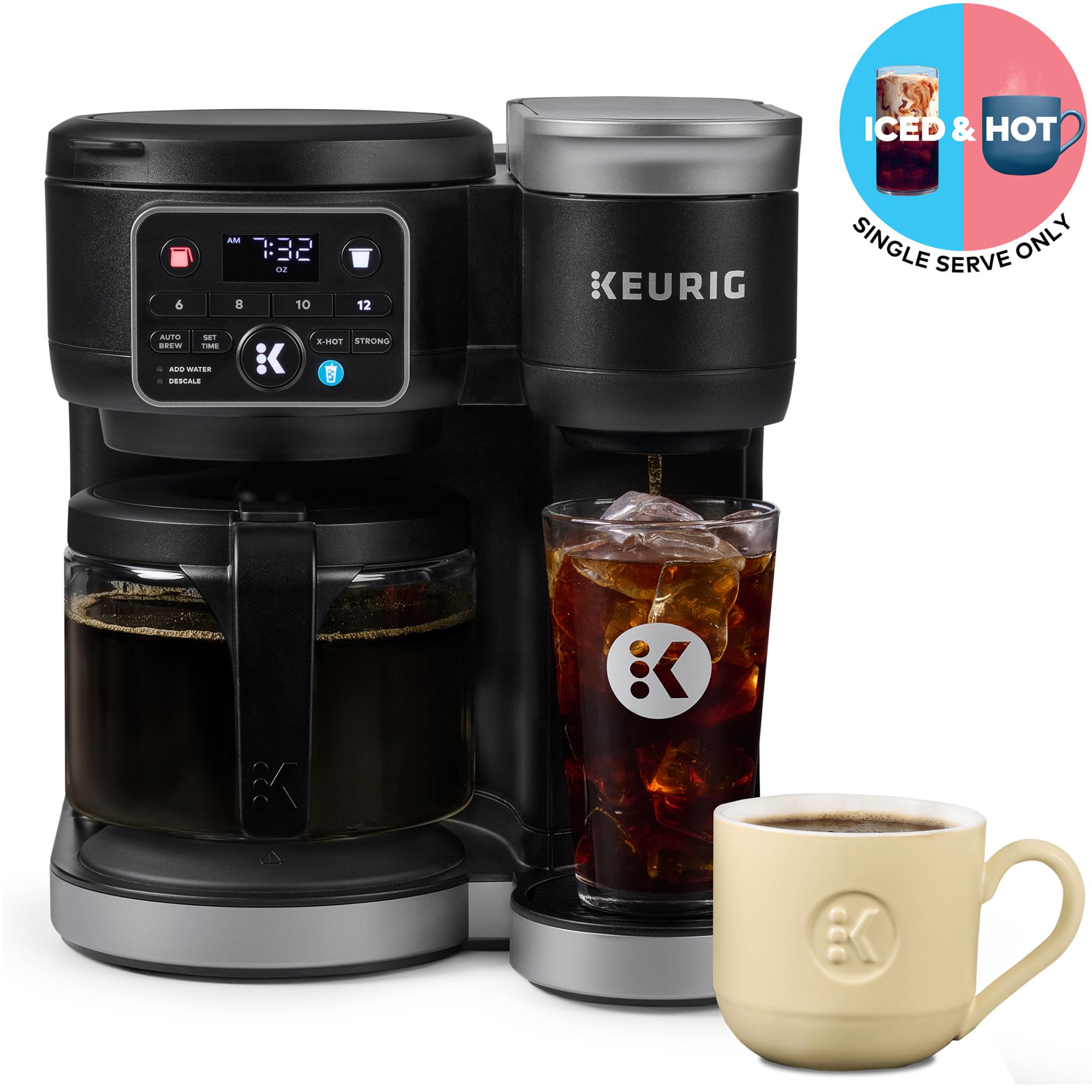 Keurig K-Duo Hot & Iced Single Serve & Carafe Coffee Maker,