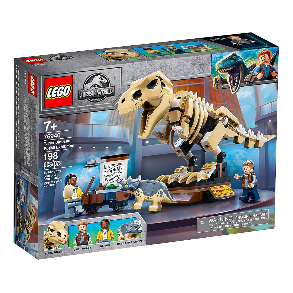 LEGO Jurassic World T. rex Dinosaur Fossil Exhibition 76940 (198 Pieces)