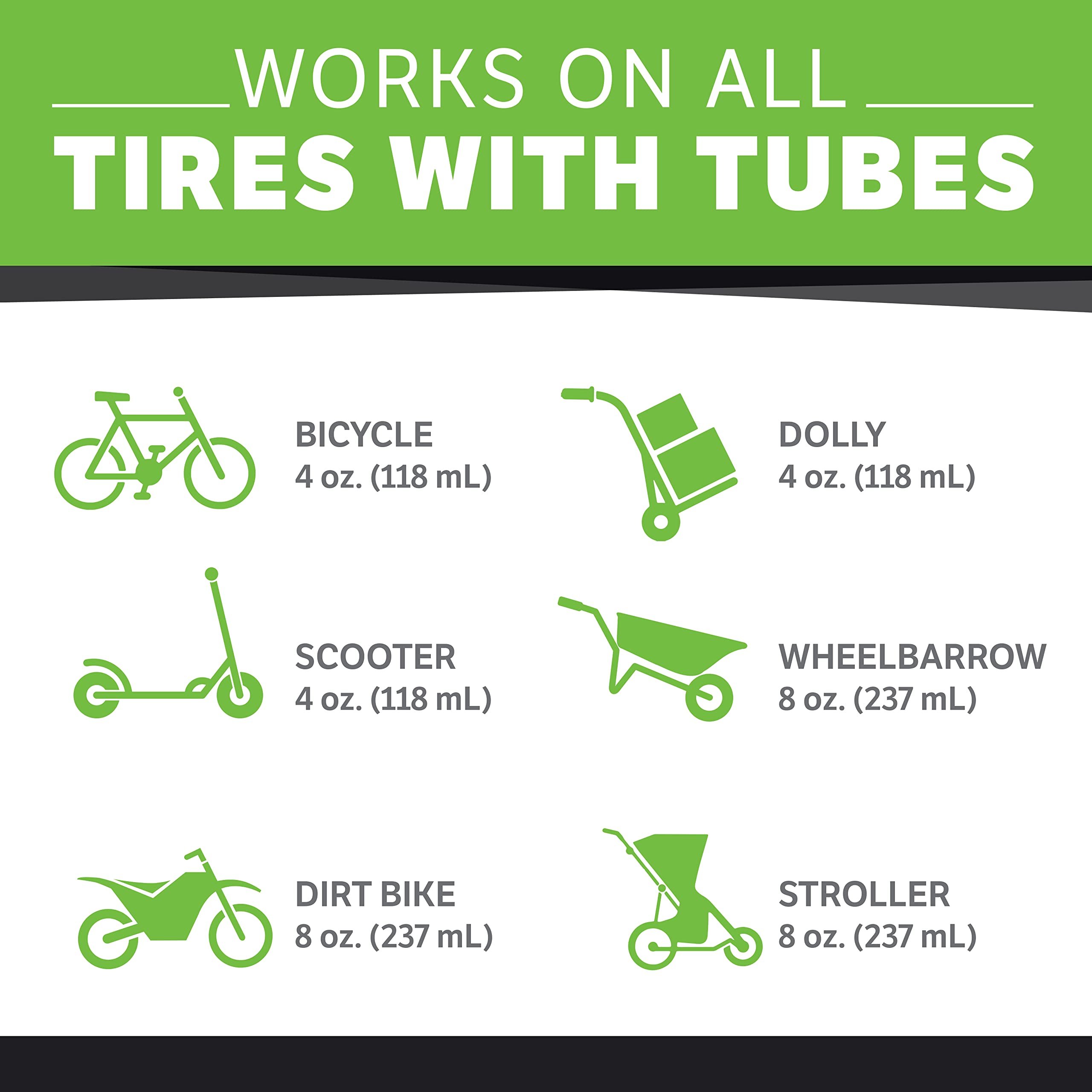 Slime 10003 Bike Tube Puncture Repair Sealant, Prevent and Repair, Suitable for All Bicycles, Non-Toxic