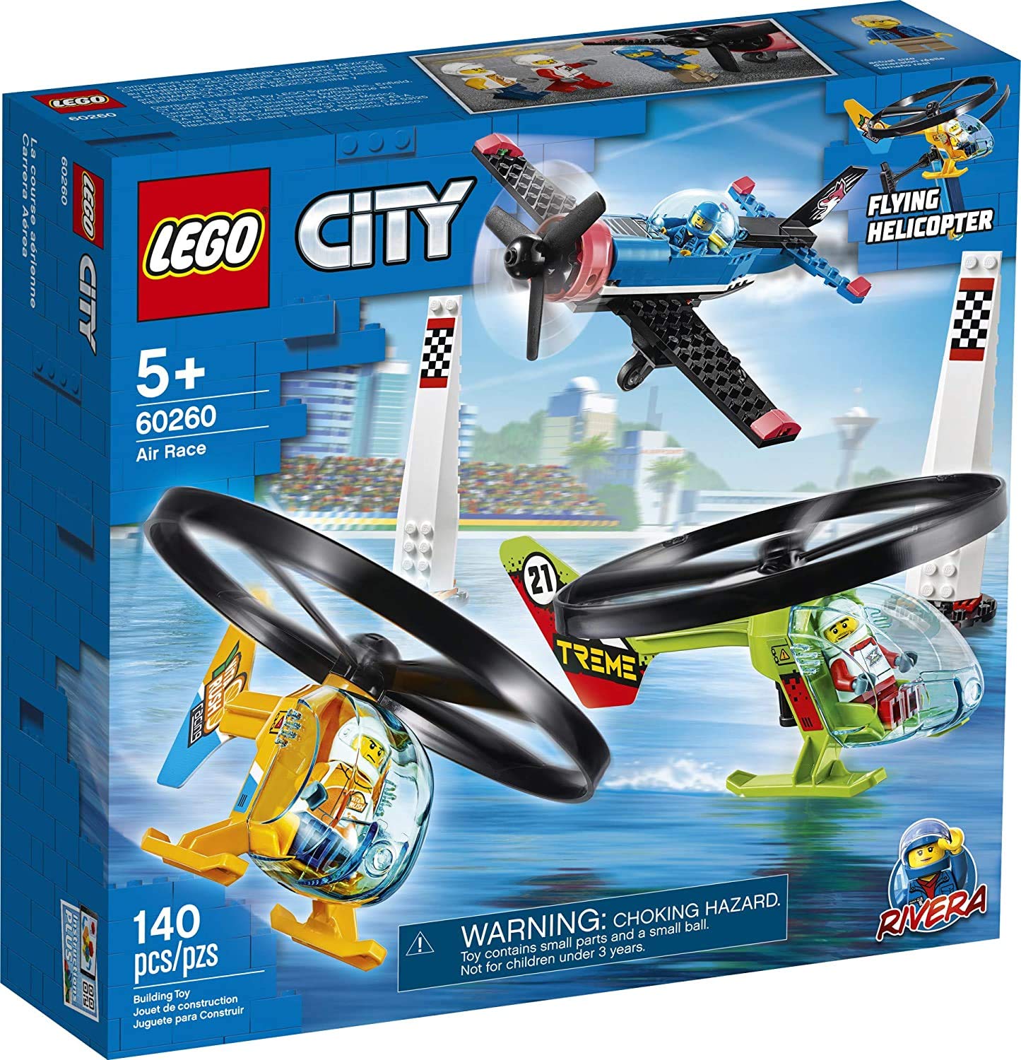 LEGO City Air Race 60260 Flying Helicopter (140 Pieces)