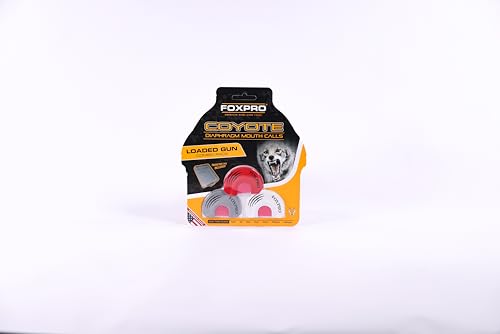 FOXPRO Loaded Gun Predator Mouth Call Combo For Coyote Hunting Includes 3 Diaphragm Mouth Calls