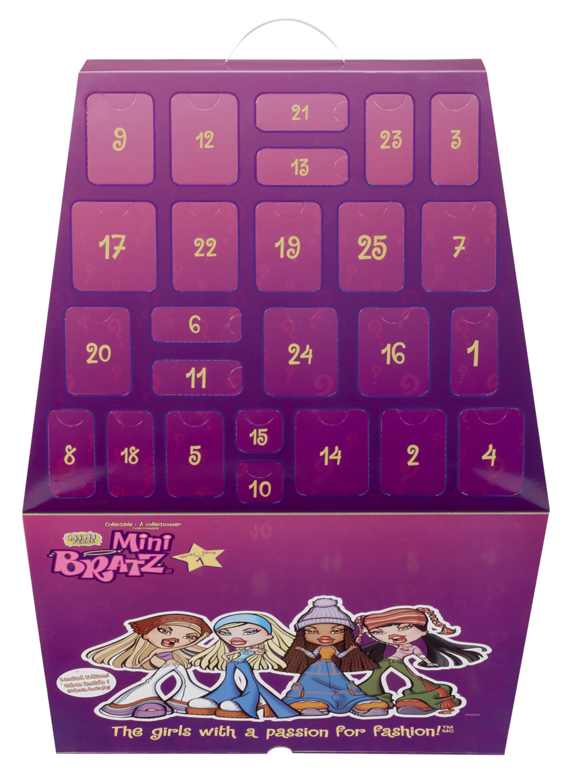 MGA's Miniverse Bratz Minis Advent Calendar - 25 Surprises, Y2K Nostalgia