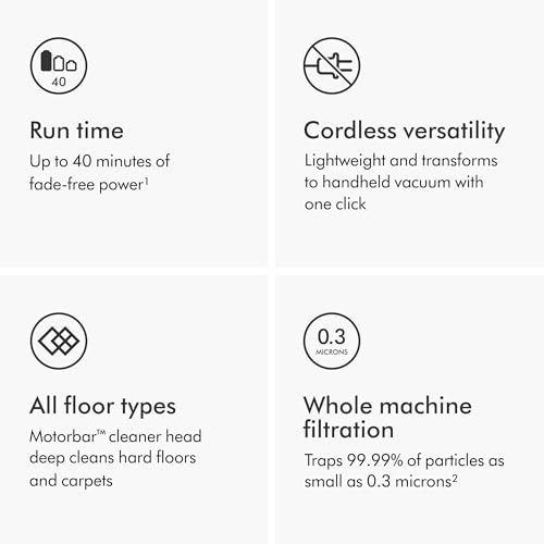Dyson V8 Cordless Vacuum Cleans Hard Floors and Carpets