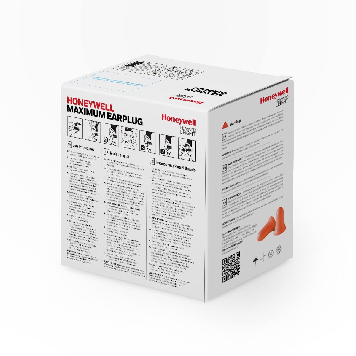 Howard Leight by Honeywell MAX Disposable Foam Earplugs