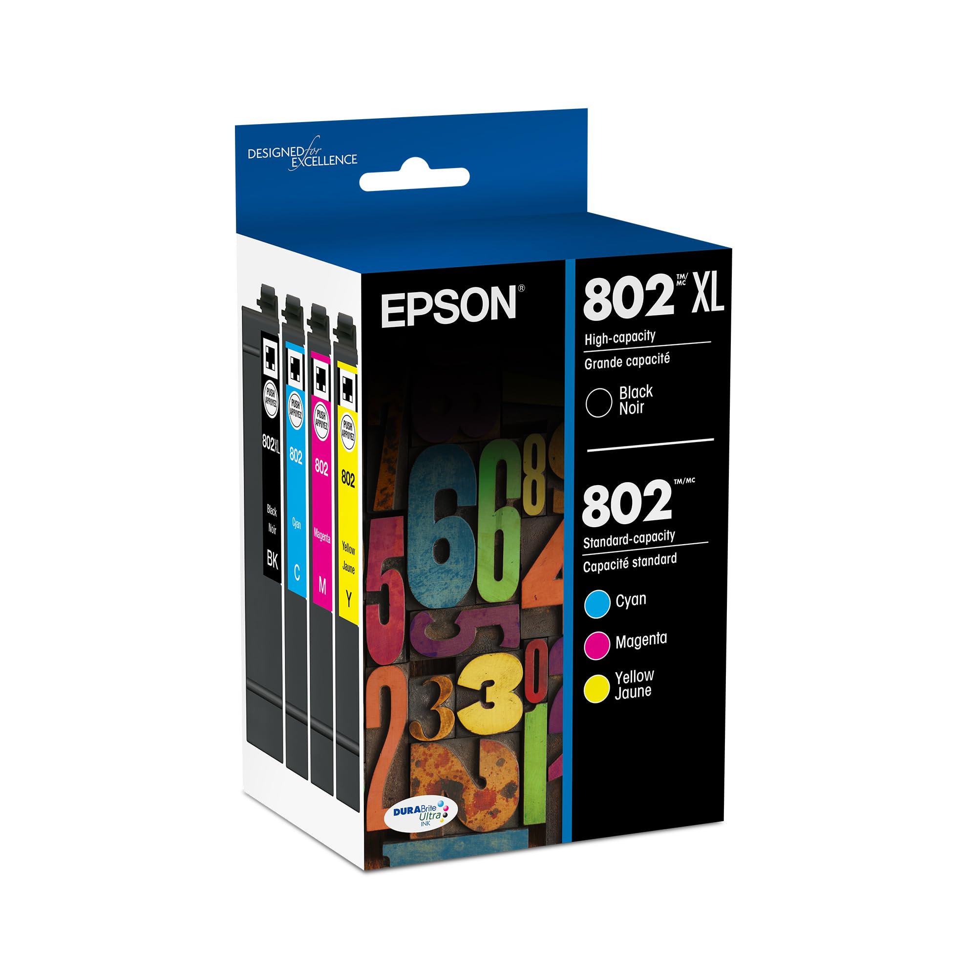 Epson T802XL120 DURABrite Ultra High Capacity Cartridge Ink