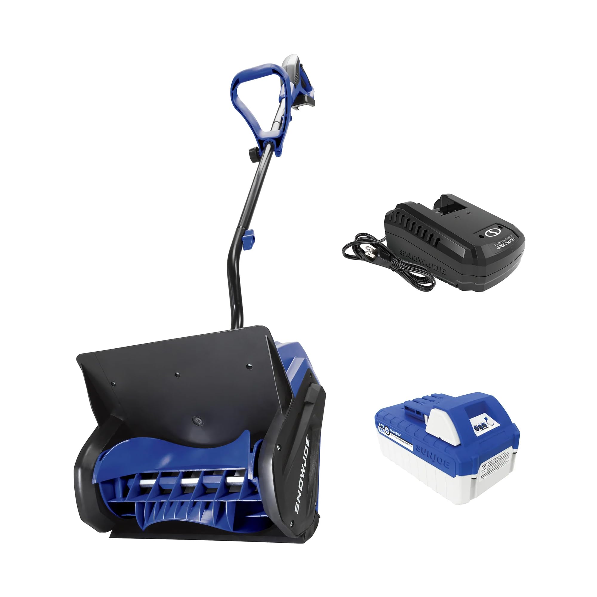 Snow Joe 24V Cordless Electric Shovel Kit w/Battery & Charger, 13″ Clearing Width, 400W Motor