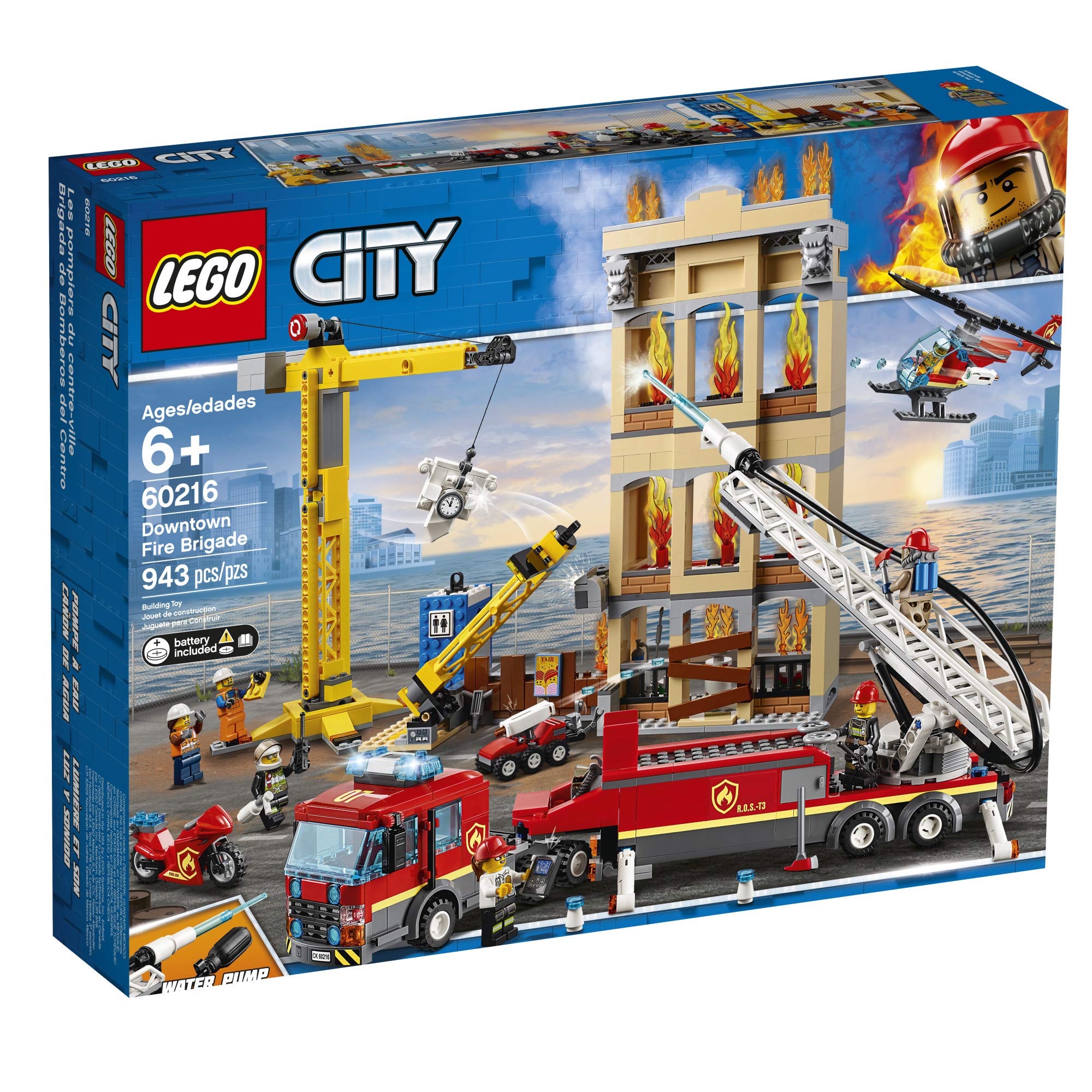 LEGO City Downtown Fire Brigade 60216 (943 Pieces)