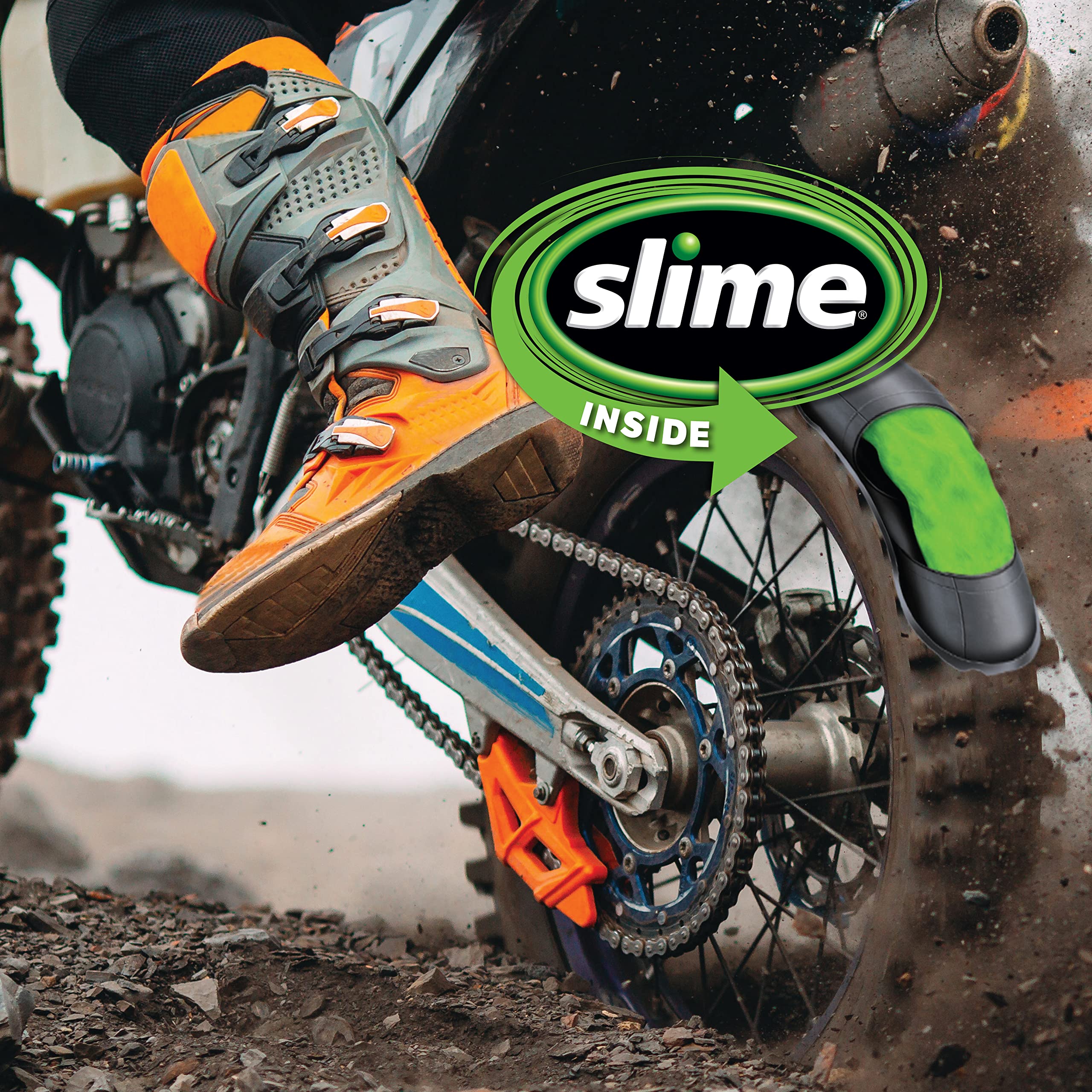 Slime 10003 Bike Tube Puncture Repair Sealant, Prevent and Repair, Suitable for All Bicycles, Non-Toxic